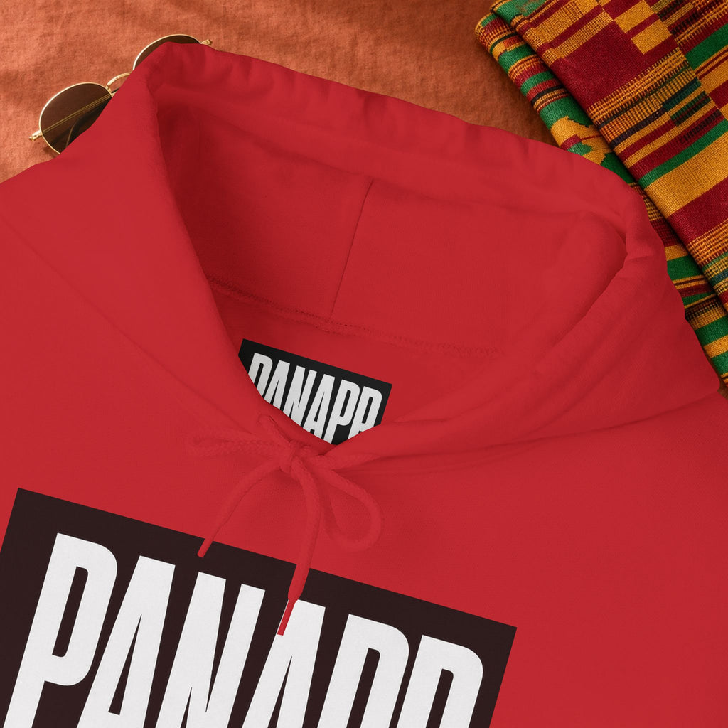 PANAPP Graphic Hoodie — Pan-African Apparel Pullover with Sleeve Logo