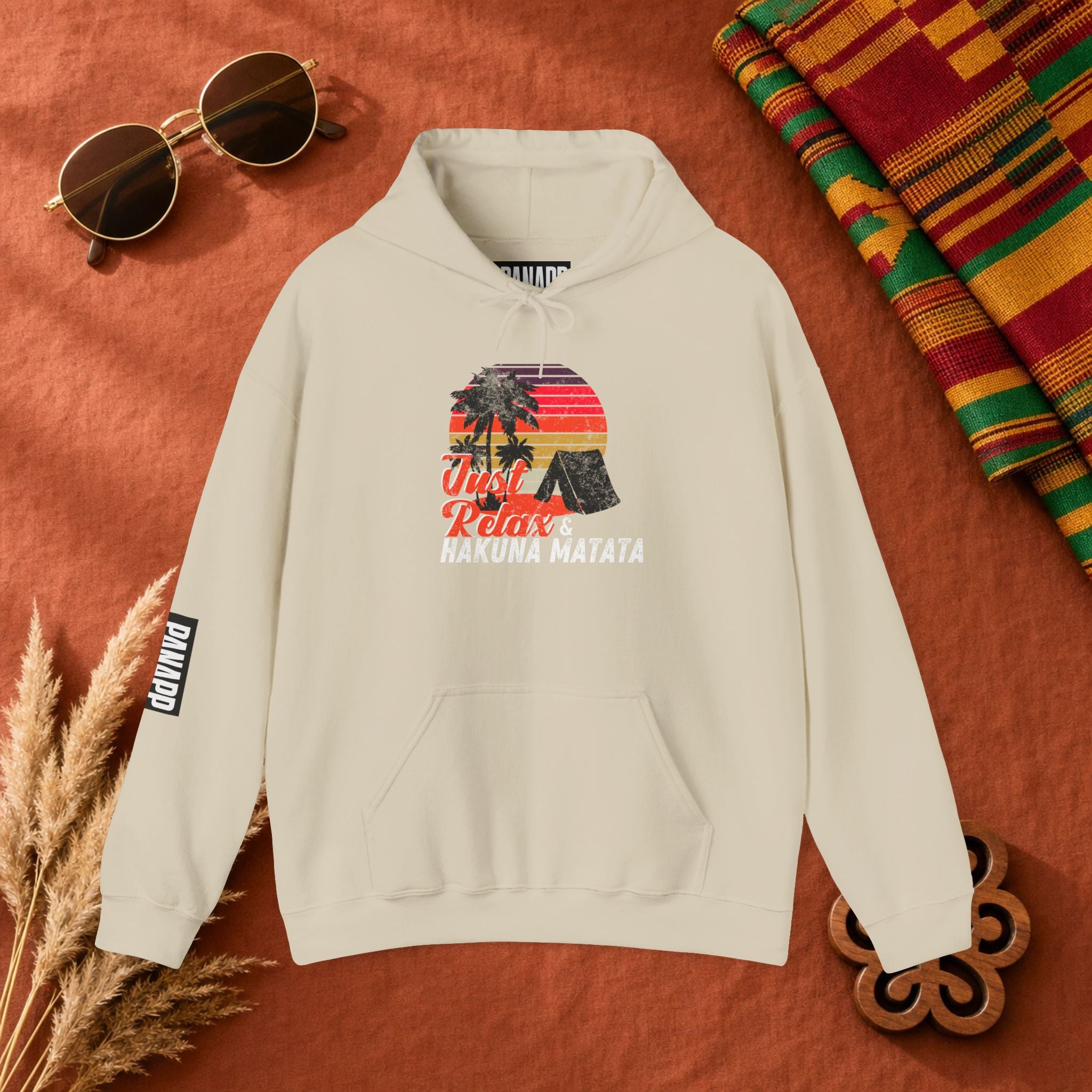 Hakuna Matata Hoodie – Just Relax Sunset Lion Graphic Hoodie