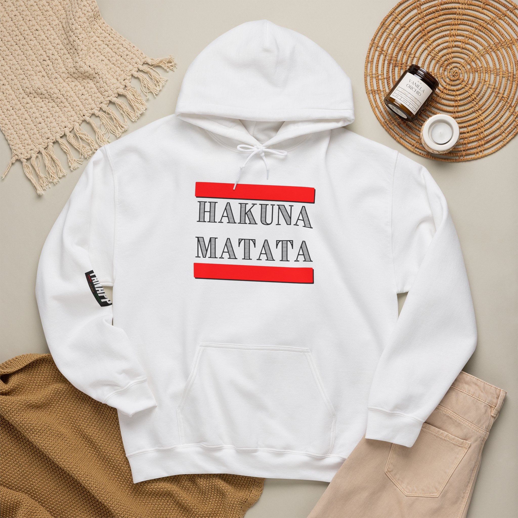 Hakuna Matata Hoodie — Relaxed Quote Hooded Sweatshirt