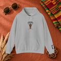 Hoodie — 'African Drum | The Beat Never Stopped Tee | Djembe Heartbeat Music Design