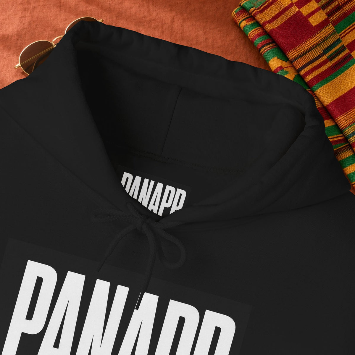 PANAPP Graphic Hoodie — Pan-African Apparel Pullover with Sleeve Logo