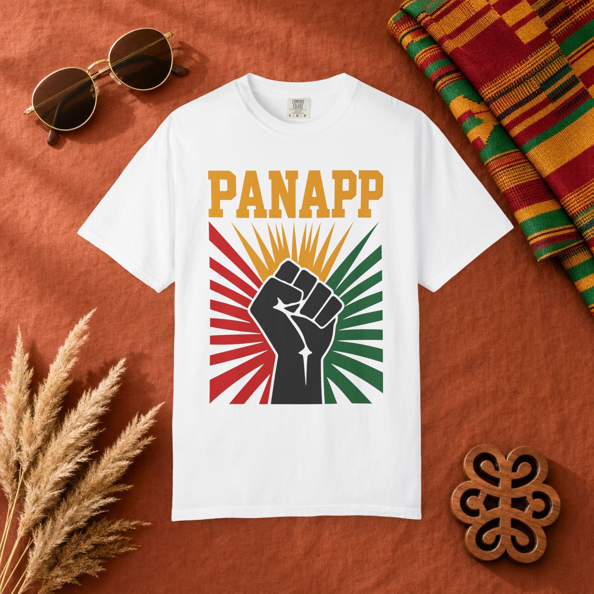 Panapp Black Power Fist Tee — Afrocentric Unity T-Shirt