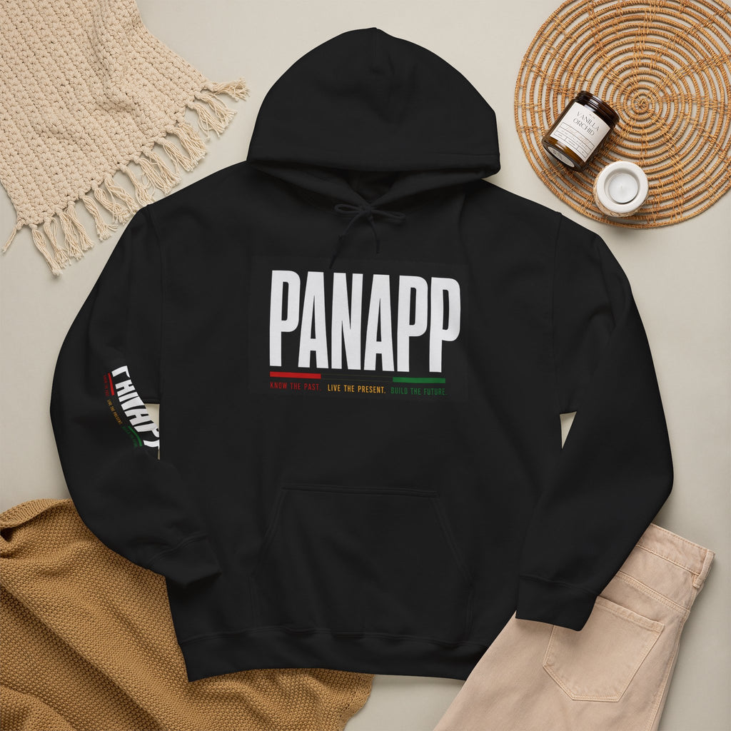 PANAPP Graphic Hoodie — Pan-African Apparel Pullover with Sleeve Logo