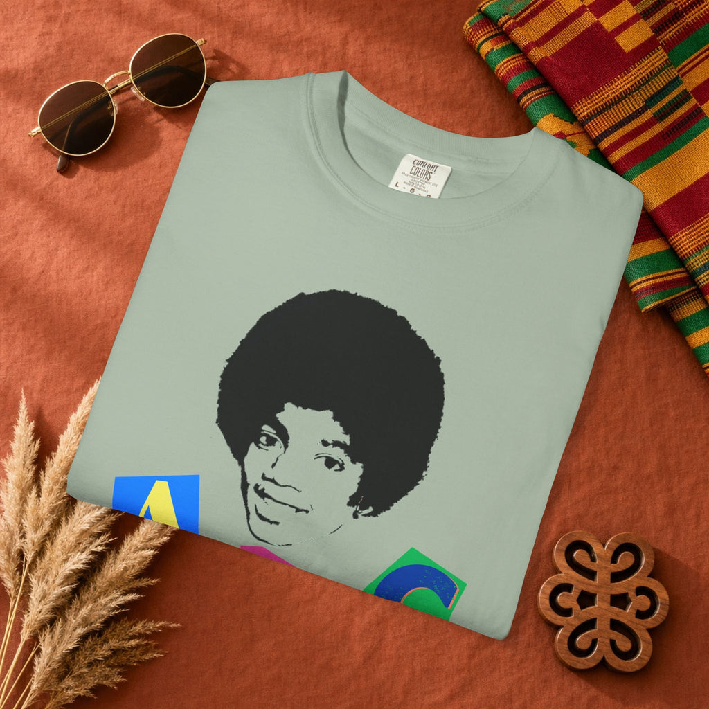 A B C , 1, 2, 3 Unisex Garment-Dyed T-shirt
