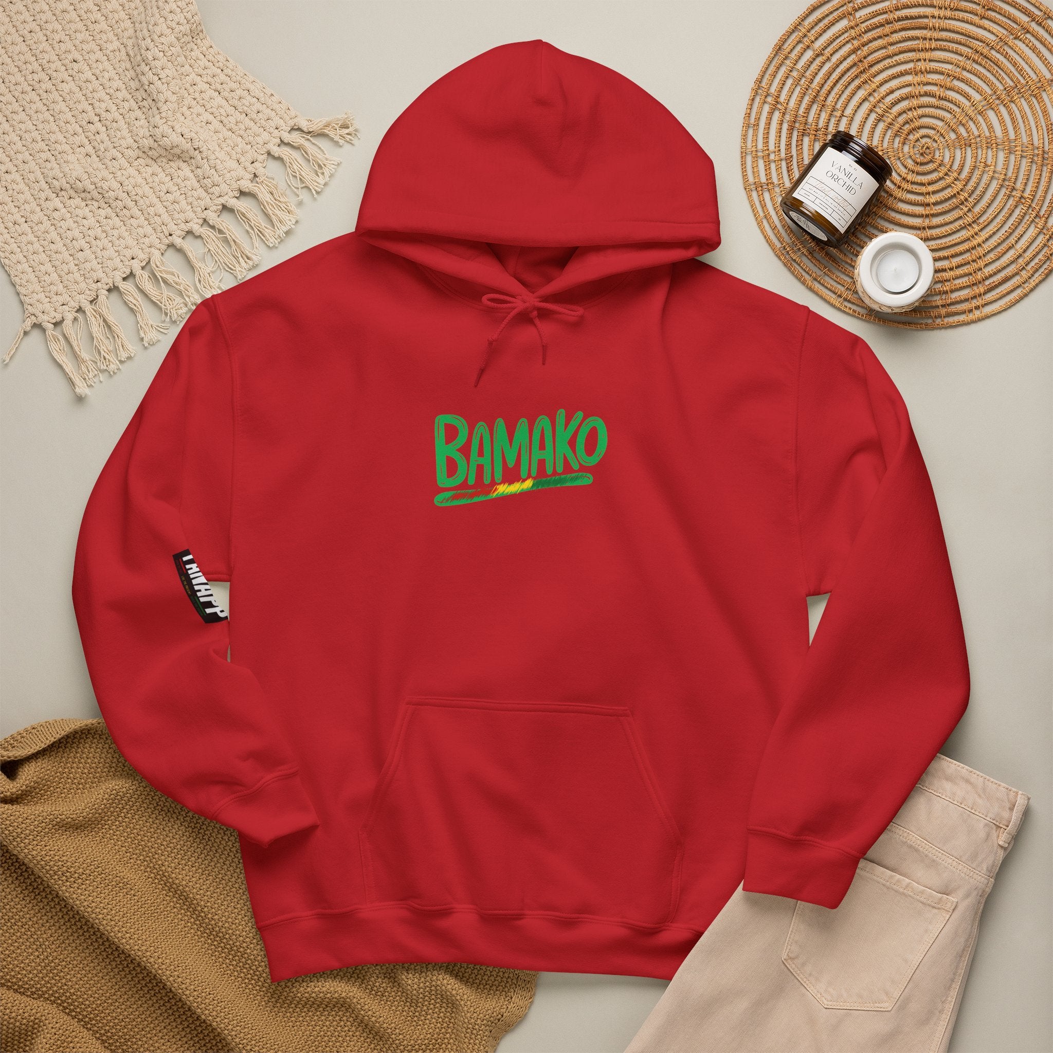 Bamako Graphic Hoodie — Stylish West African City Name Pullover