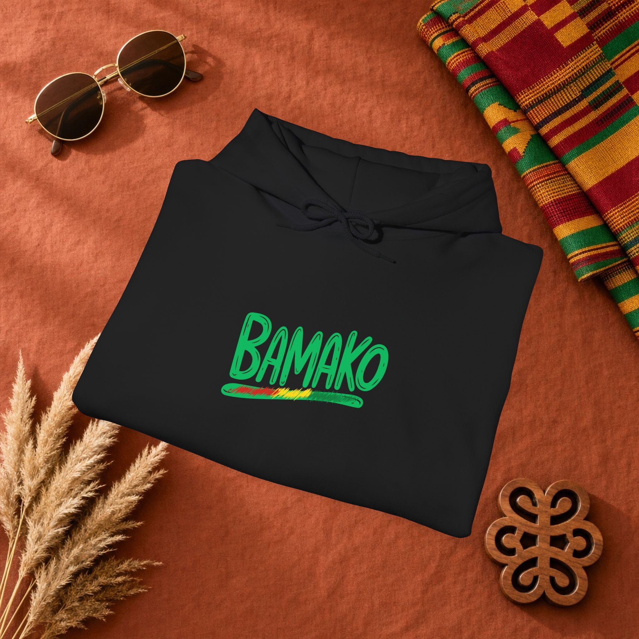 Bamako Graphic Hoodie — Stylish West African City Name Pullover