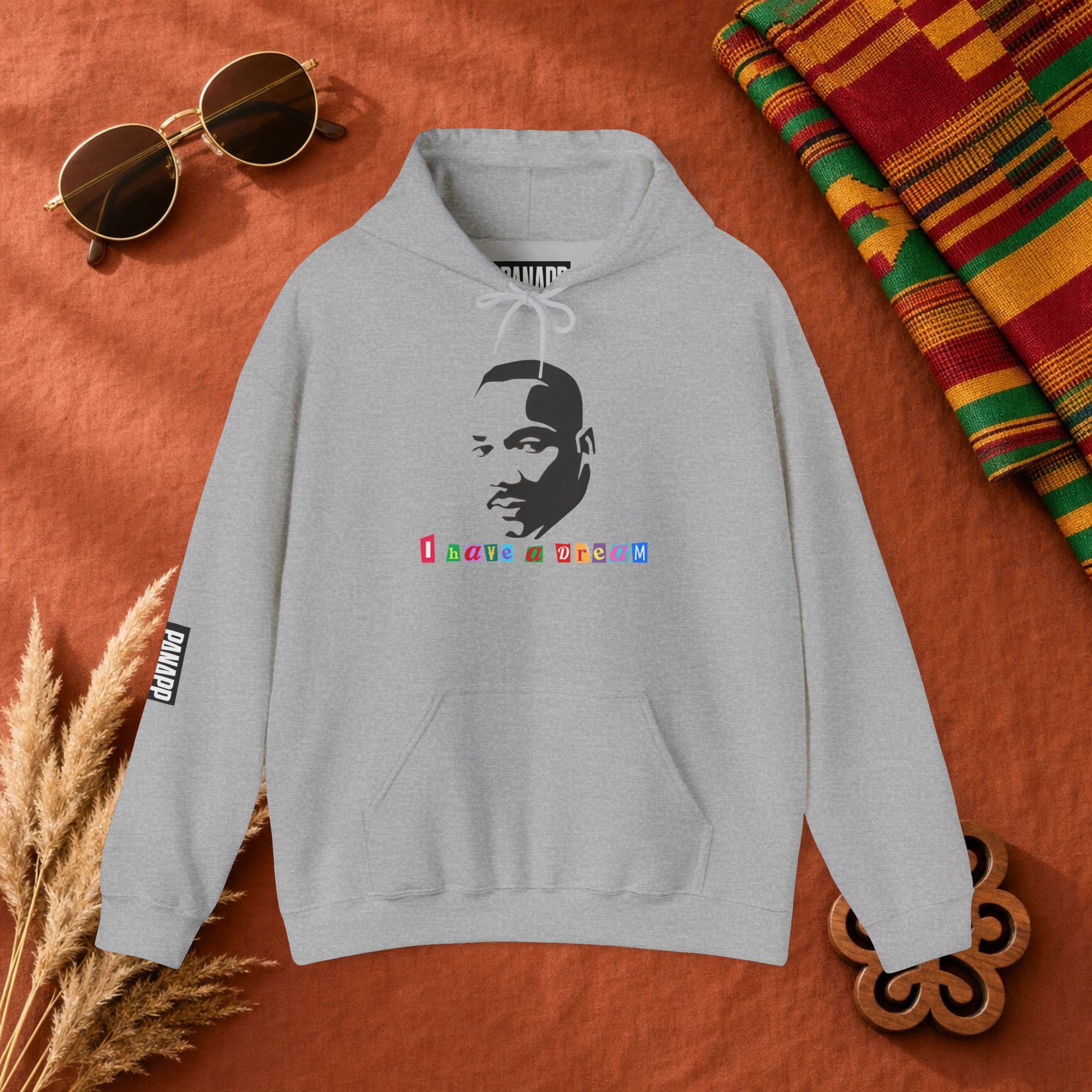 Inspirational Portrait Hoodie — I Have a Dream Graphic Sweatshirt
