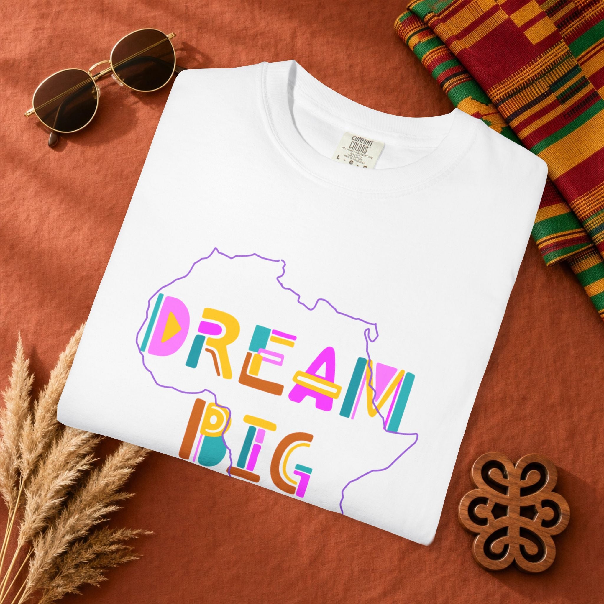 Africa Drem Big Unisex Garment-Dyed T-shirt