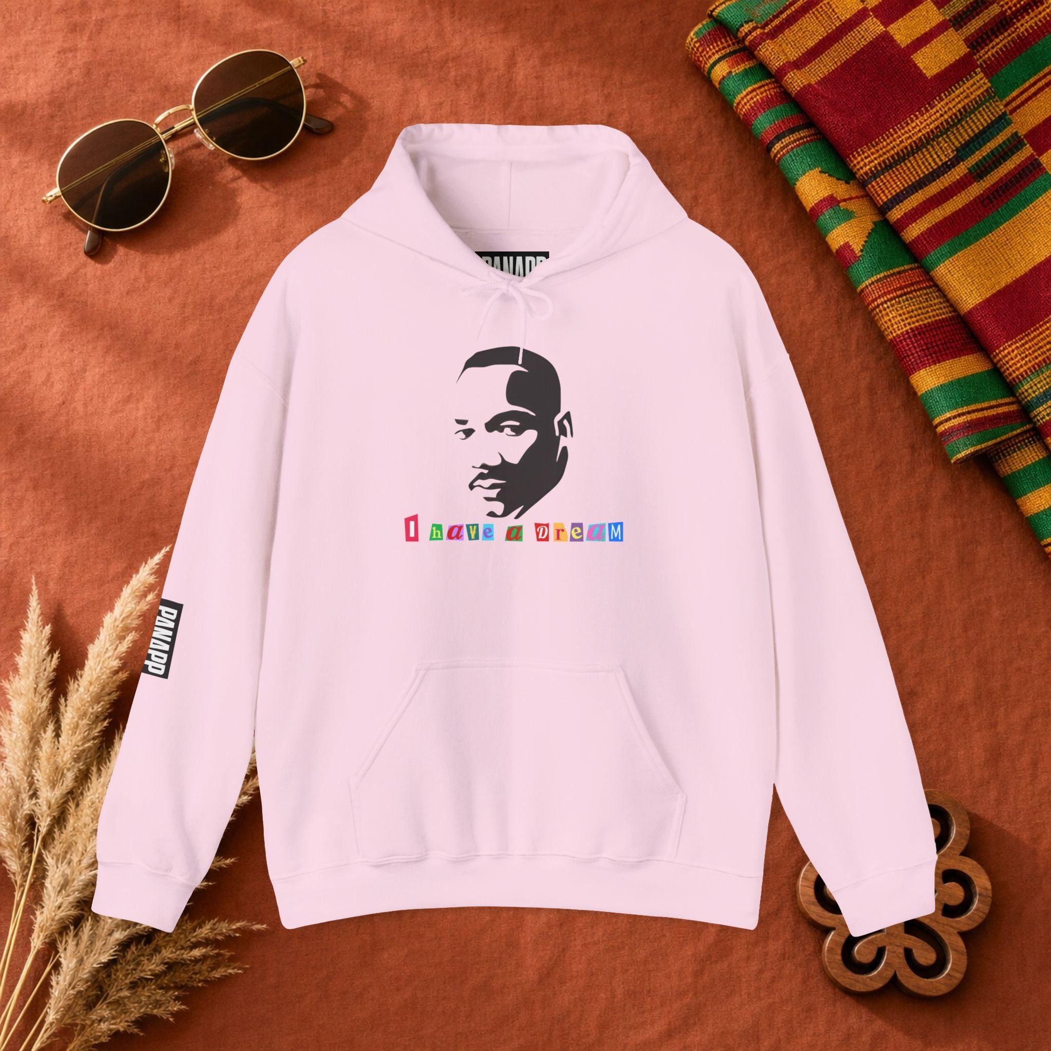Inspirational Portrait Hoodie — I Have a Dream Graphic Sweatshirt