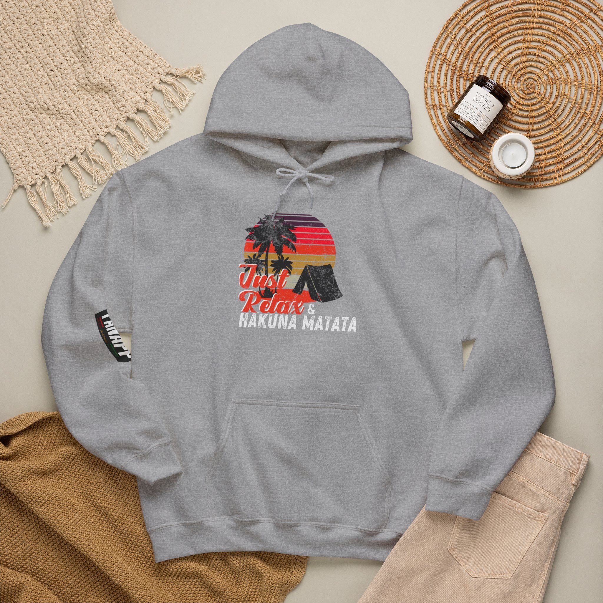 Hakuna Matata Hoodie – Just Relax Sunset Lion Graphic Hoodie
