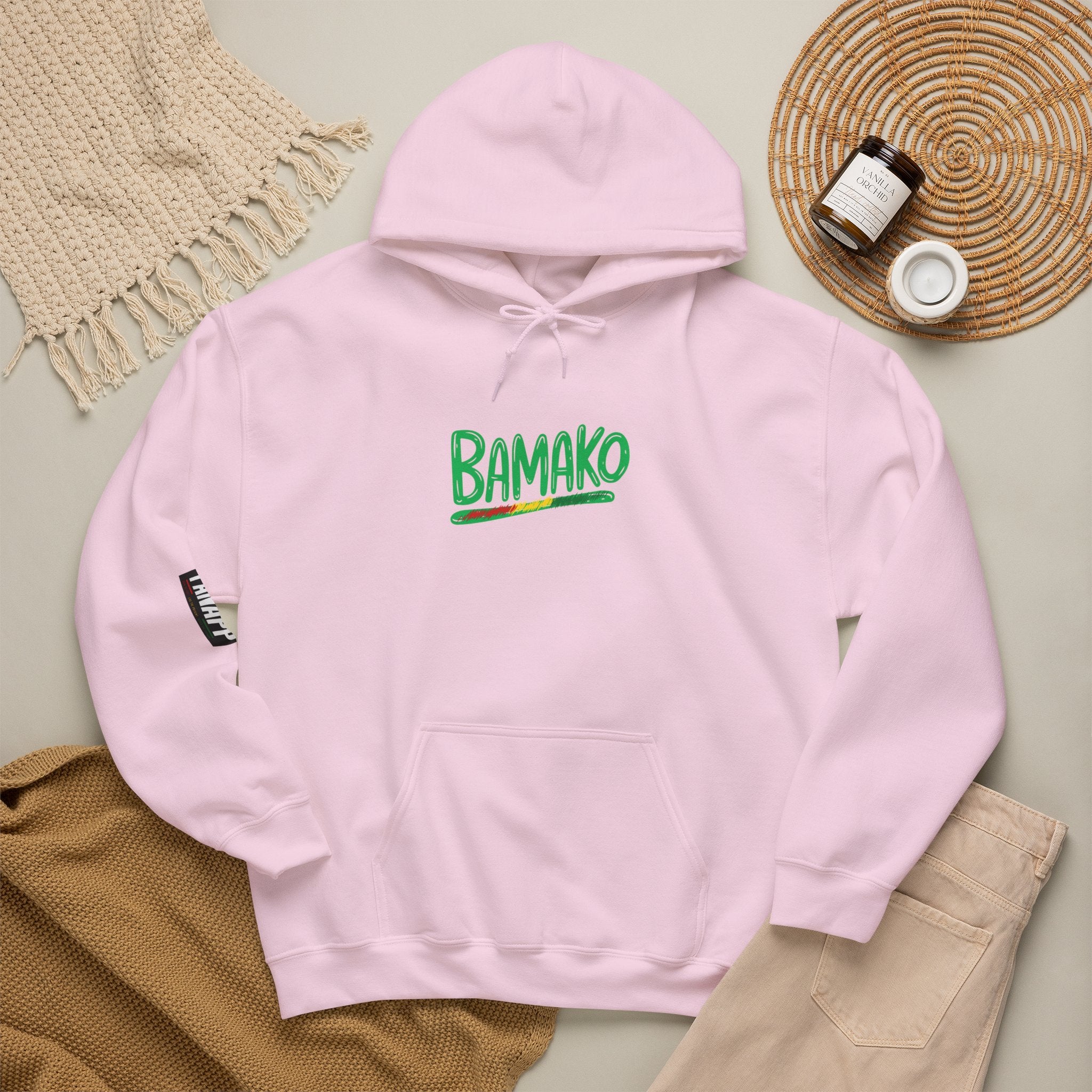 Bamako Graphic Hoodie — Stylish West African City Name Pullover