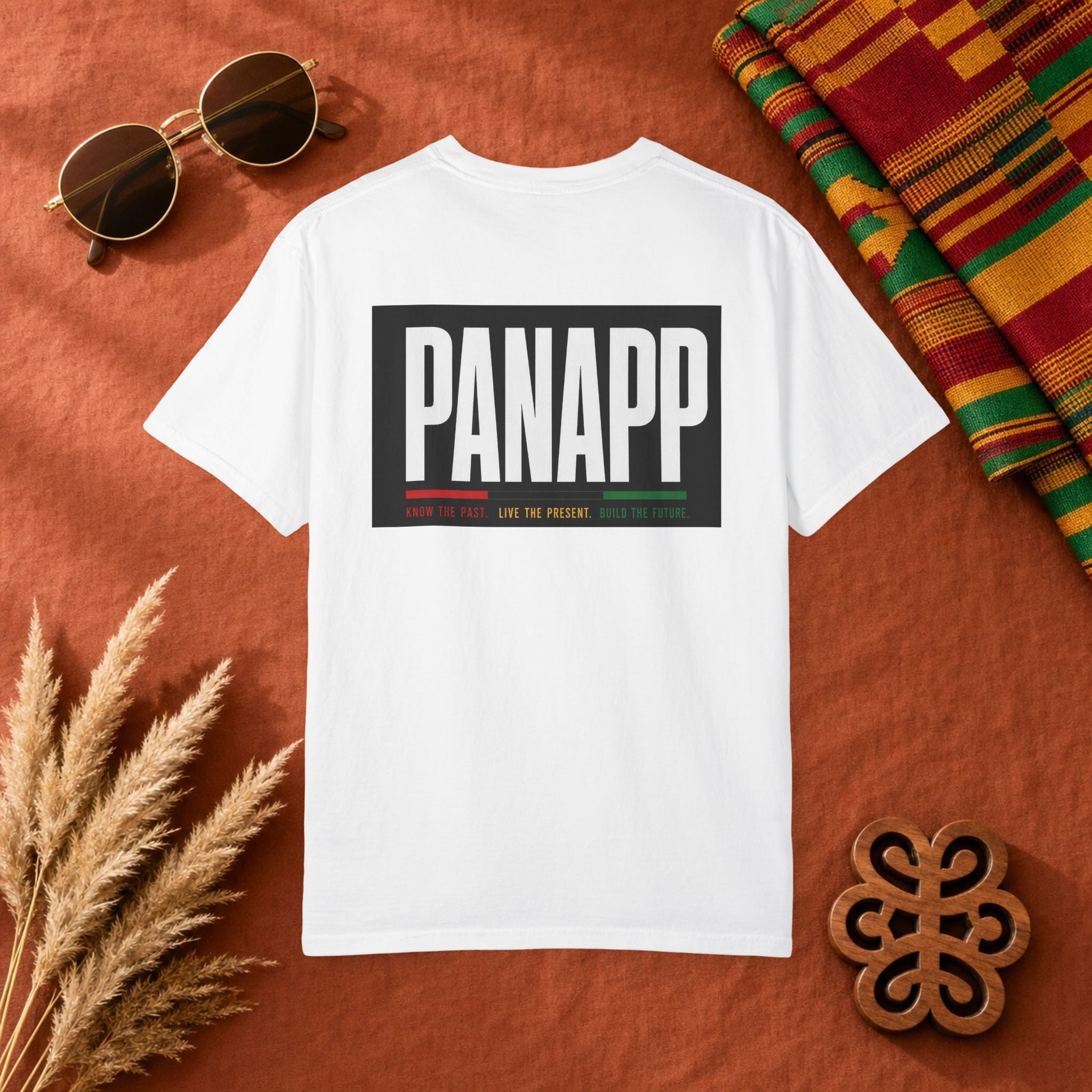 PANAPP Graphic T-Shirt — Bold Logo Tee with Pan-African Colors