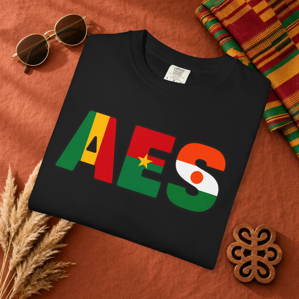 AES AES T-Shirt | Alliance des États du Sahel | Mali Burkina Faso Niger | Pan-African Streetwear