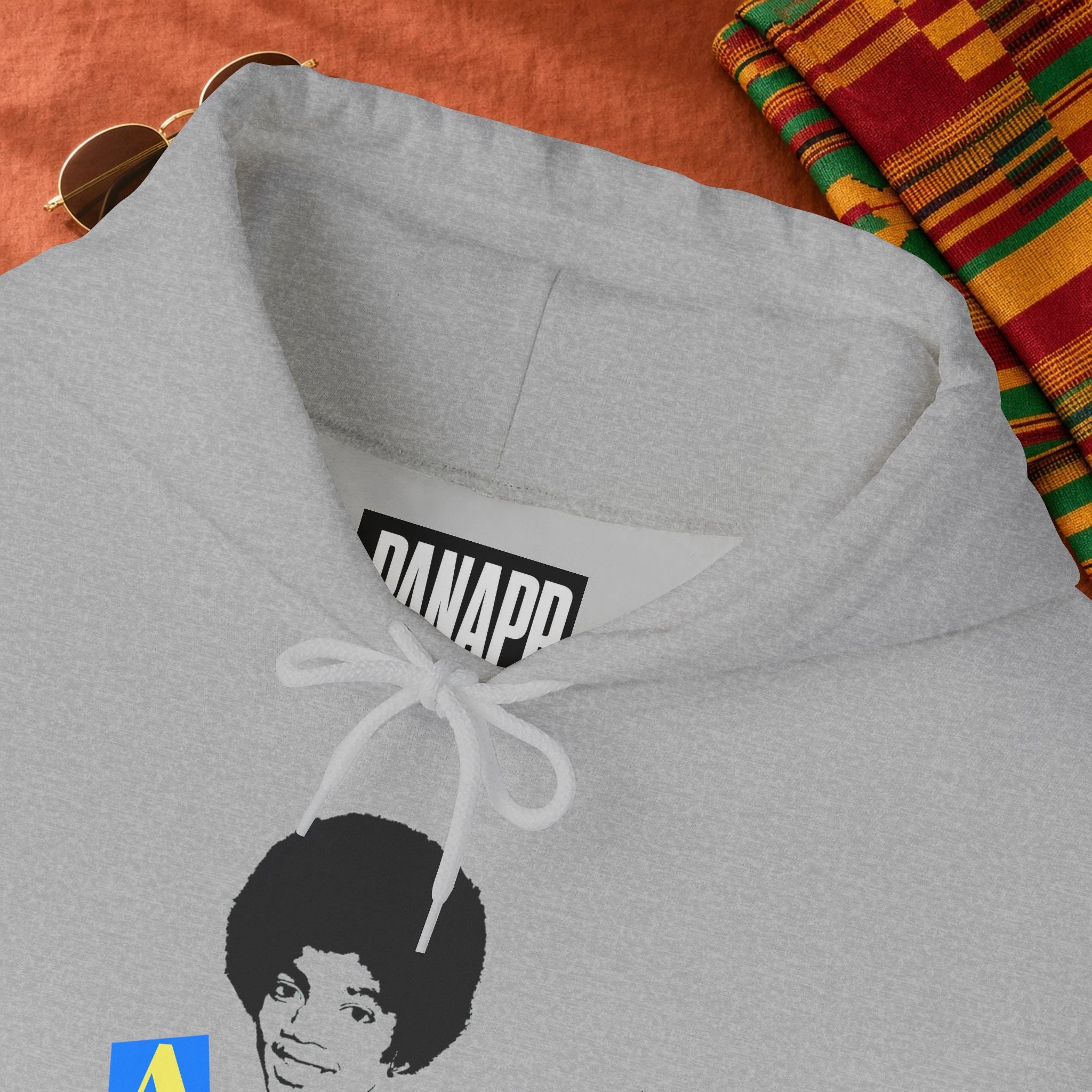 Retro Afro Baby Blocks Hoodie — Vintage Black Baby ABC Graphic Sweatshirt