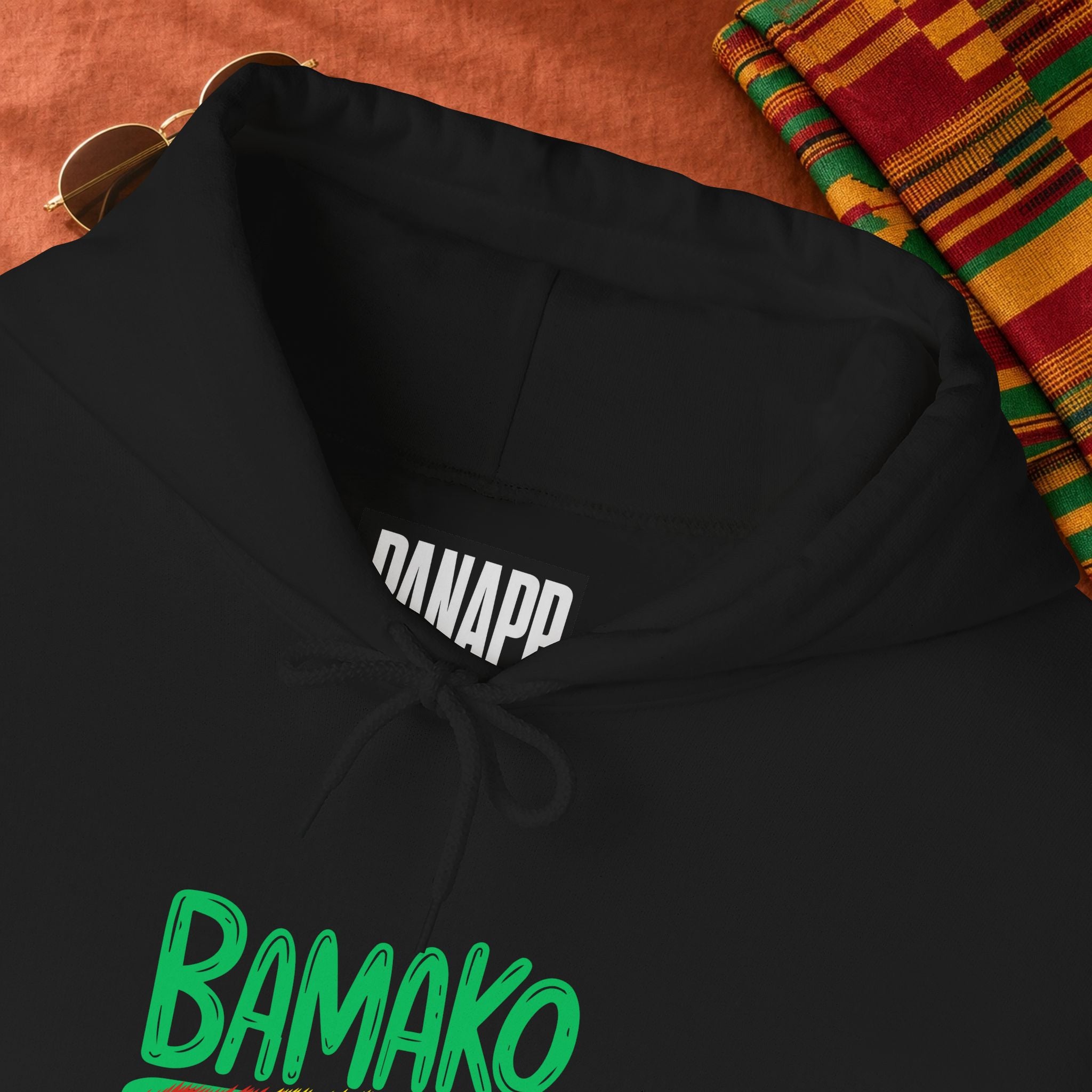 Bamako Graphic Hoodie — Stylish West African City Name Pullover