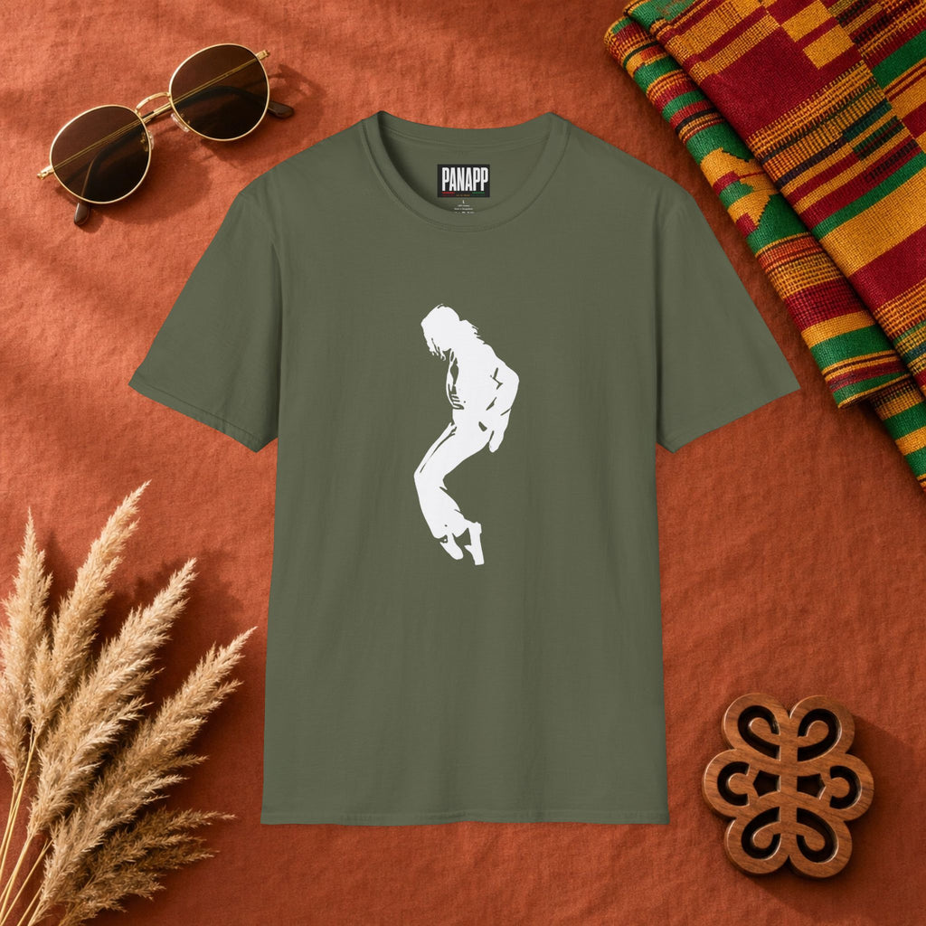 king of pop Silhouette Tee — Iconic Moonwalk Dance T‑Shirt
