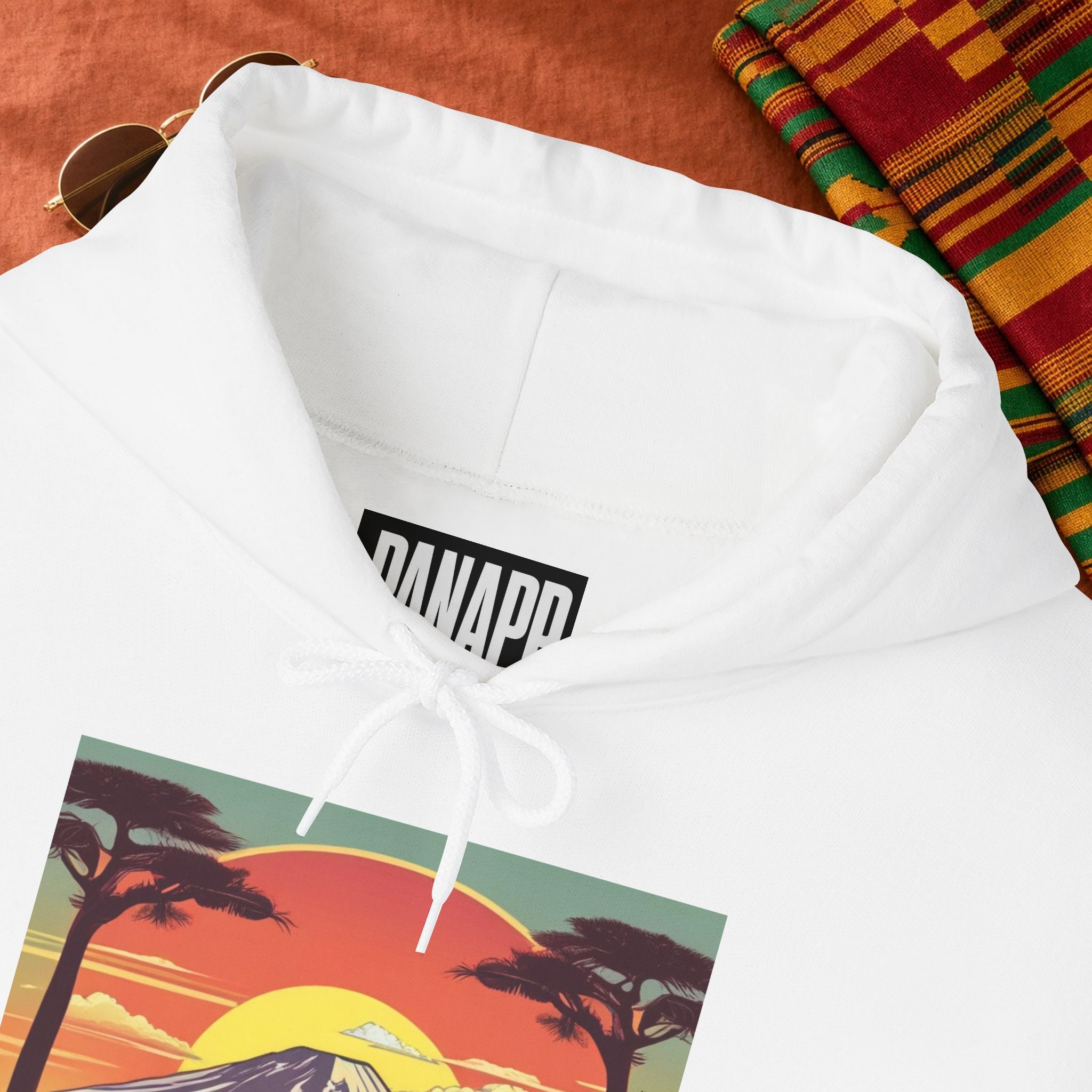 Kilimanjaro Graphic Hoodie — Retro Sunset Mountain Travel Sweatshirt