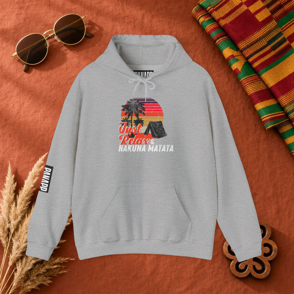 Hakuna Matata Hoodie – Just Relax Sunset Lion Graphic Hoodie