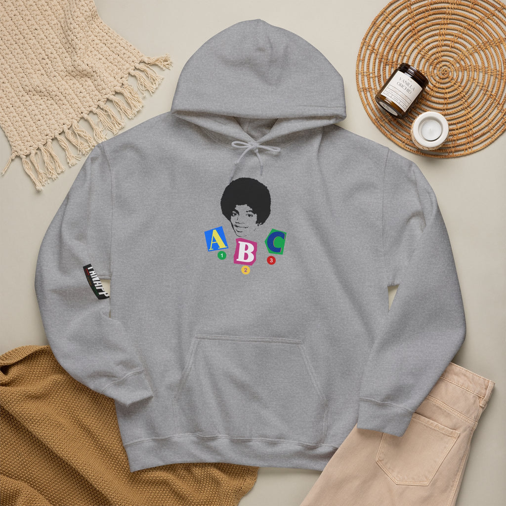 Retro Afro Baby Blocks Hoodie — Vintage Black Baby ABC Graphic Sweatshirt