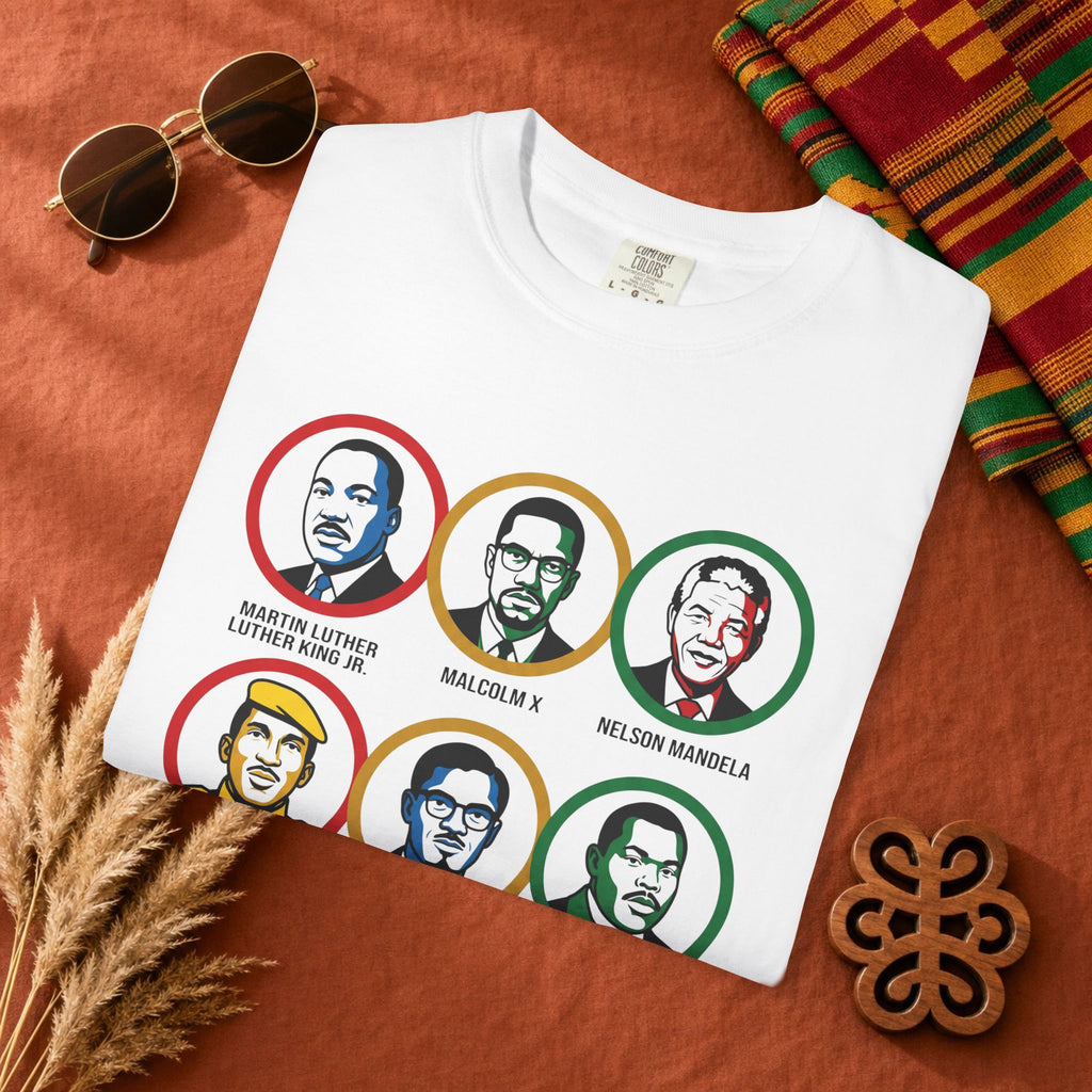 Black History Leaders Portrait T-Shirt — “The Legacy Lives” 6-Portrait Tee