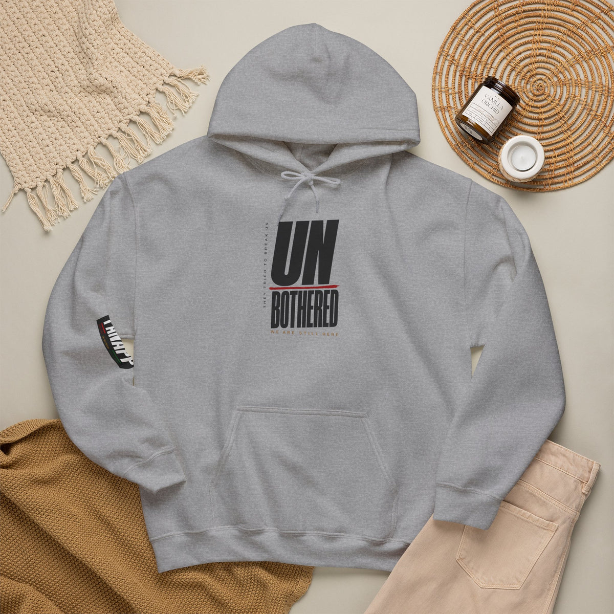 UNBothered Hoodie — Minimal Statement Graphic Hooded Sweatshirt