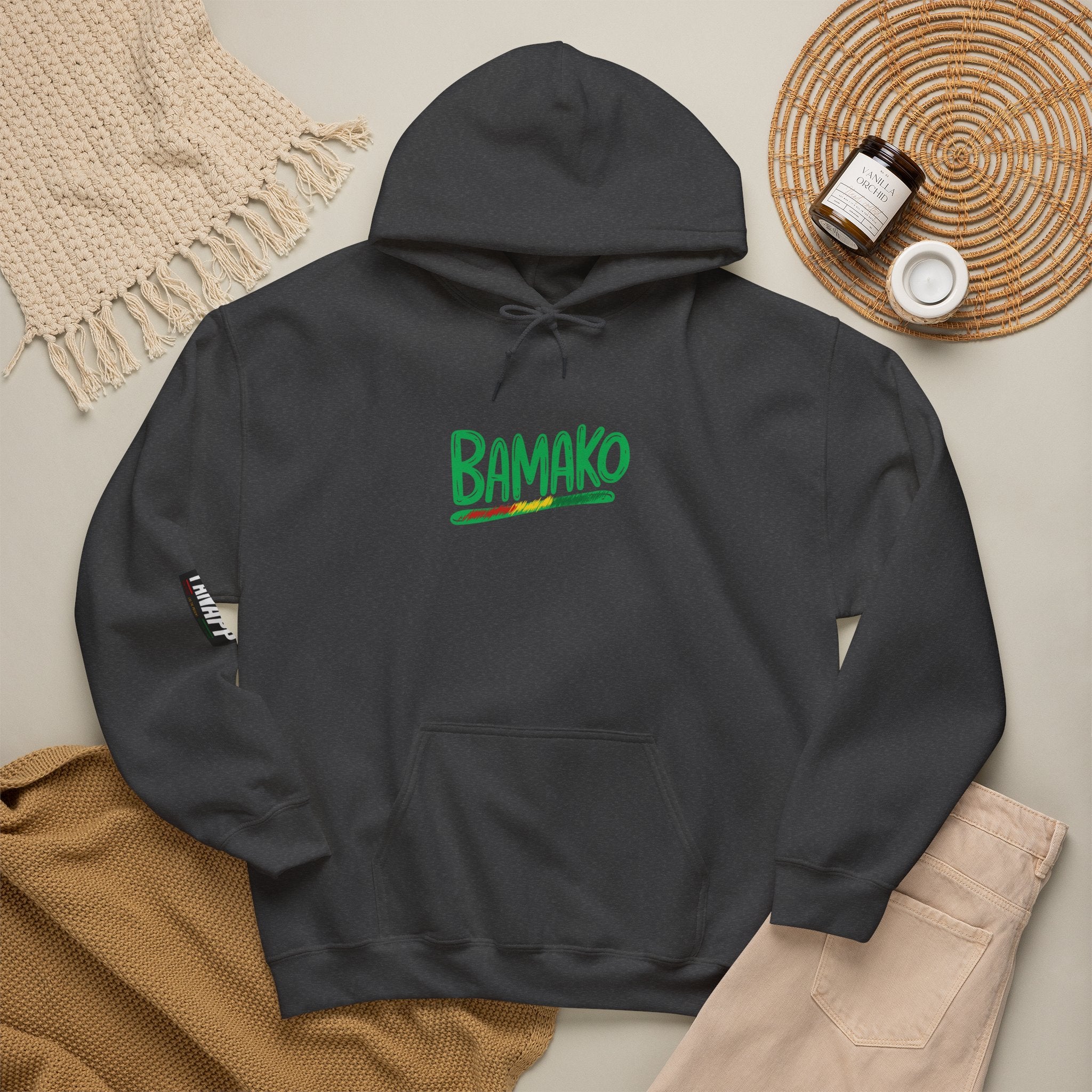 Bamako Graphic Hoodie — Stylish West African City Name Pullover