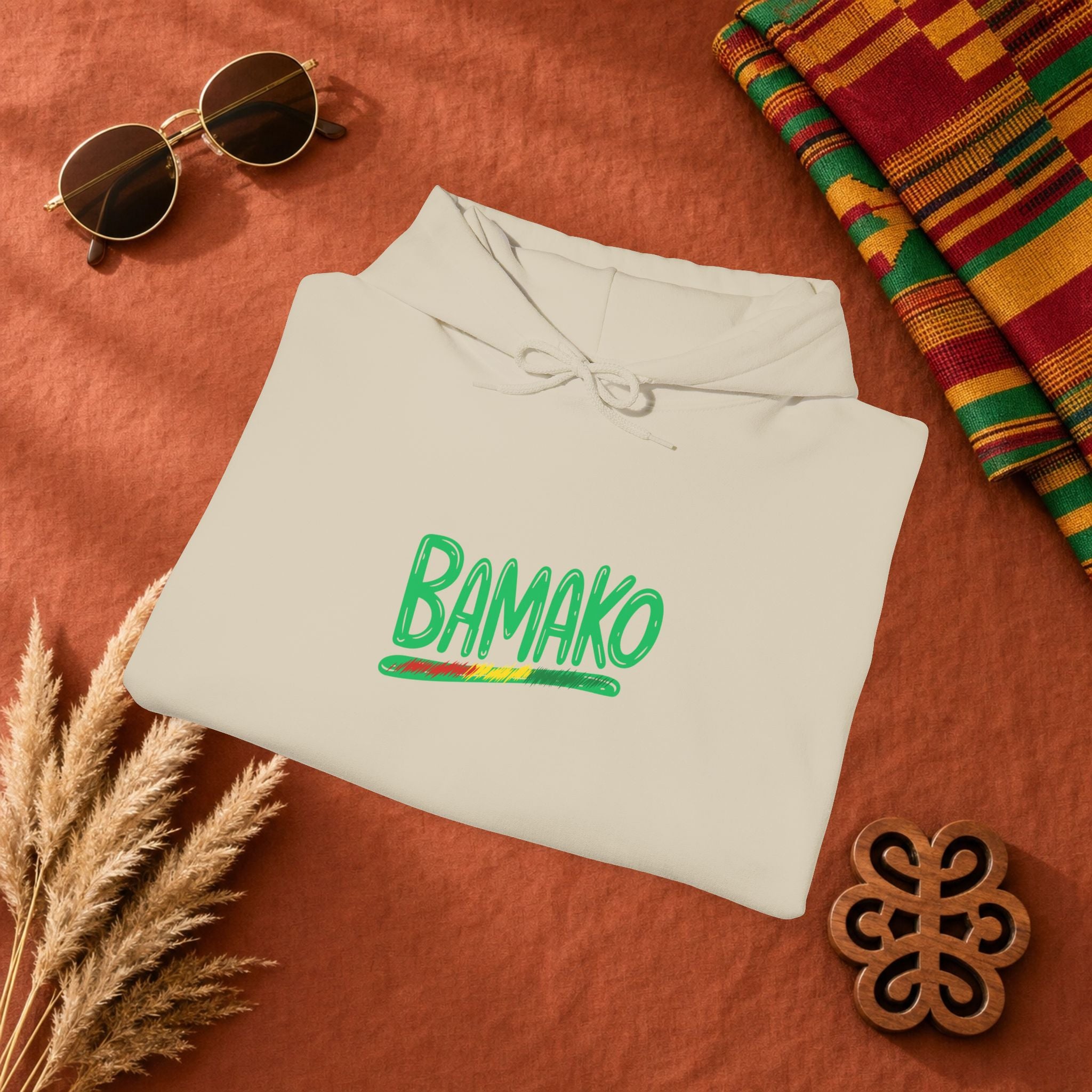Bamako Graphic Hoodie — Stylish West African City Name Pullover