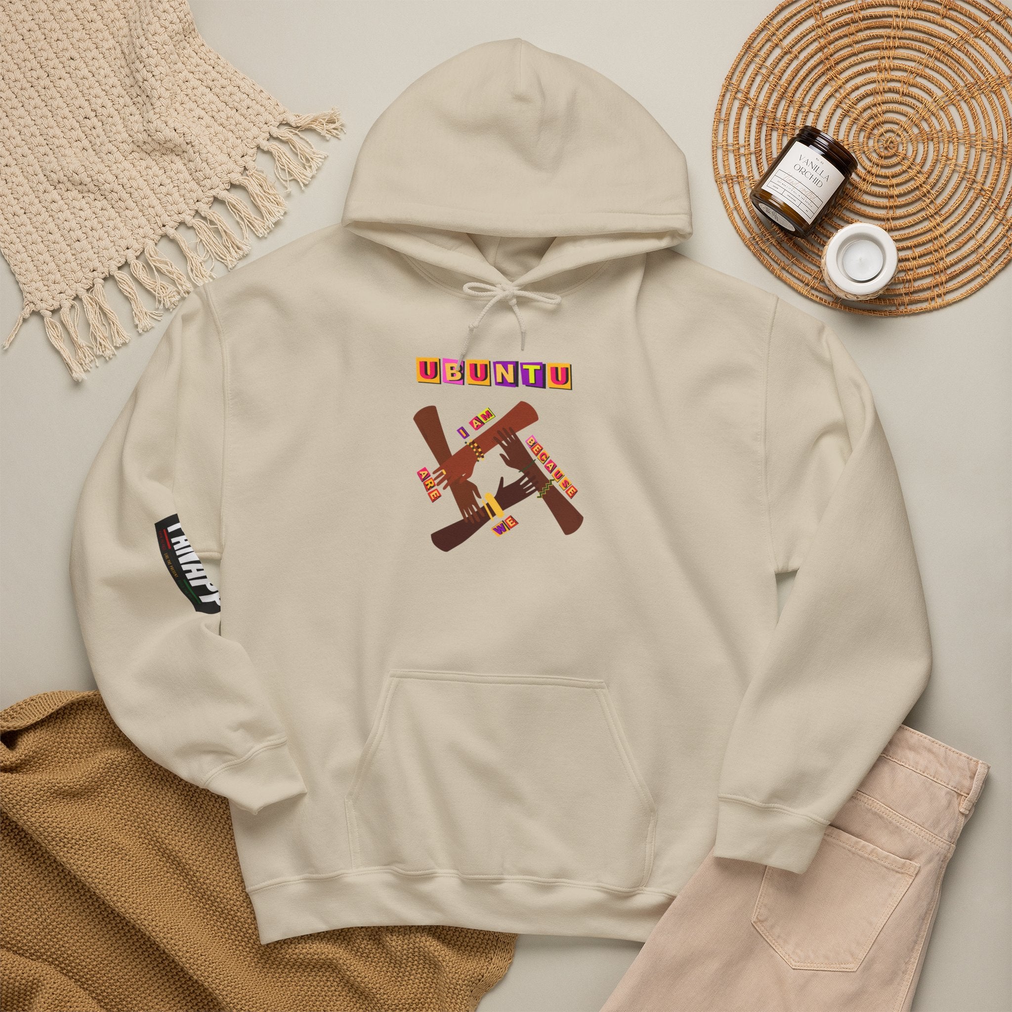 Ubuntu Afrobeat Hoodie — African Cultural Graphic Pullover