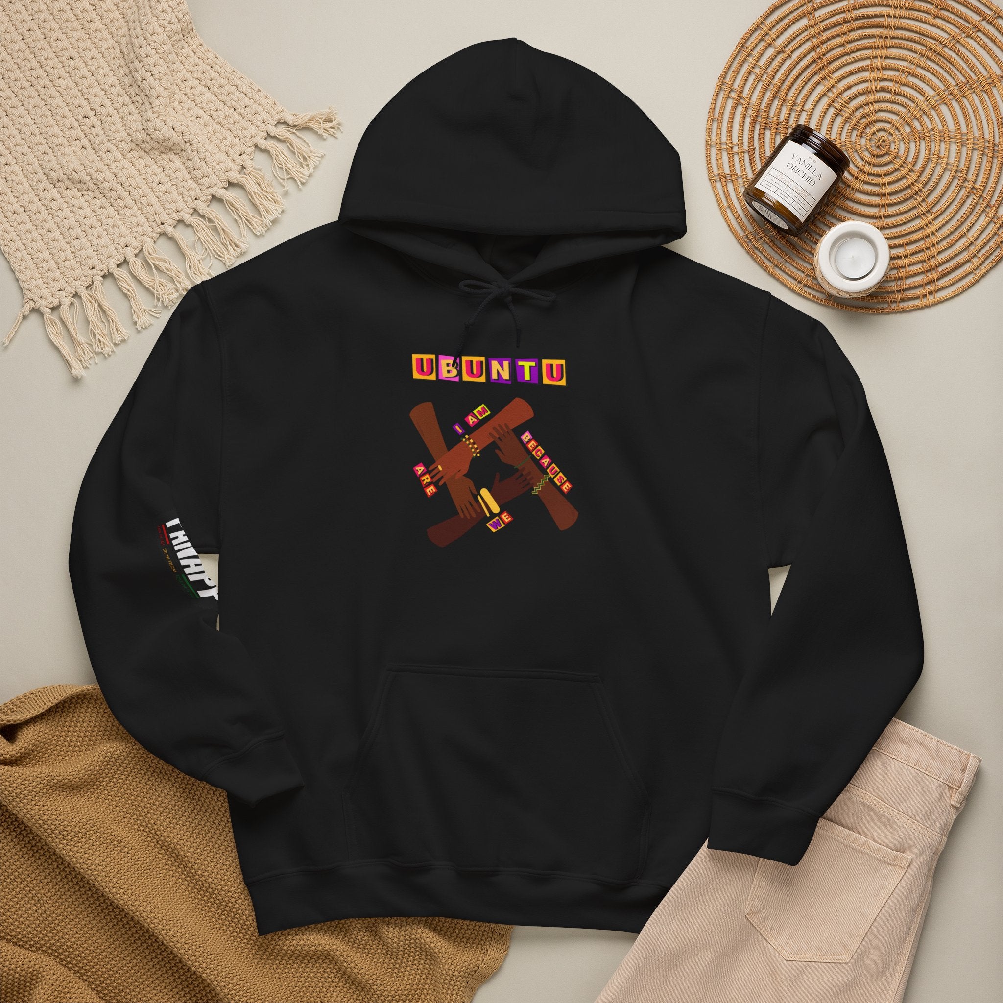 Ubuntu Afrobeat Hoodie — African Cultural Graphic Pullover