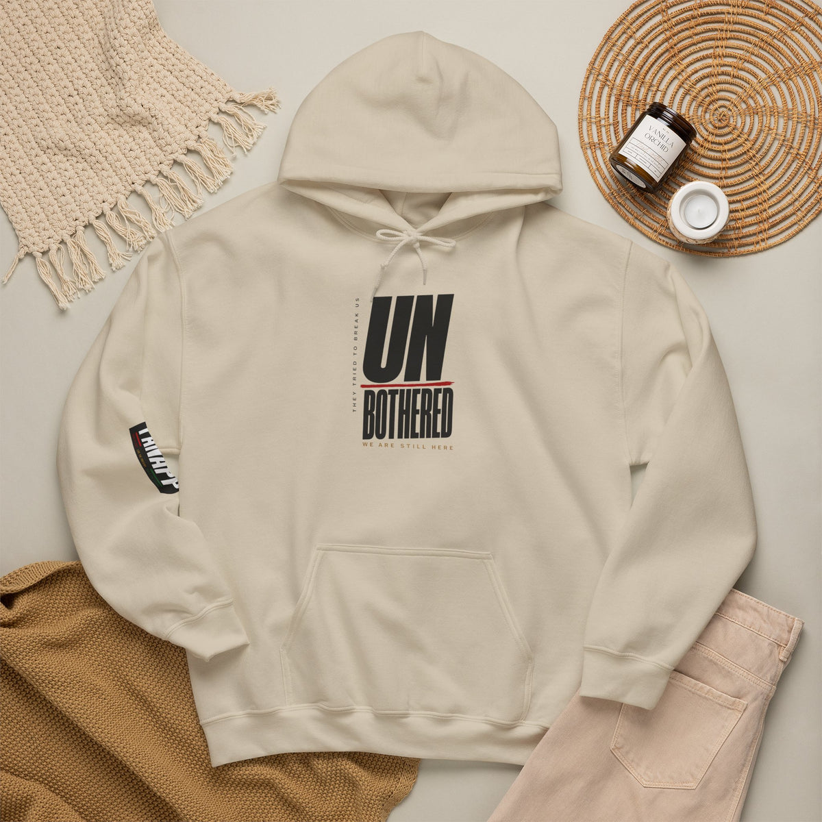 UNBothered Hoodie — Minimal Statement Graphic Hooded Sweatshirt