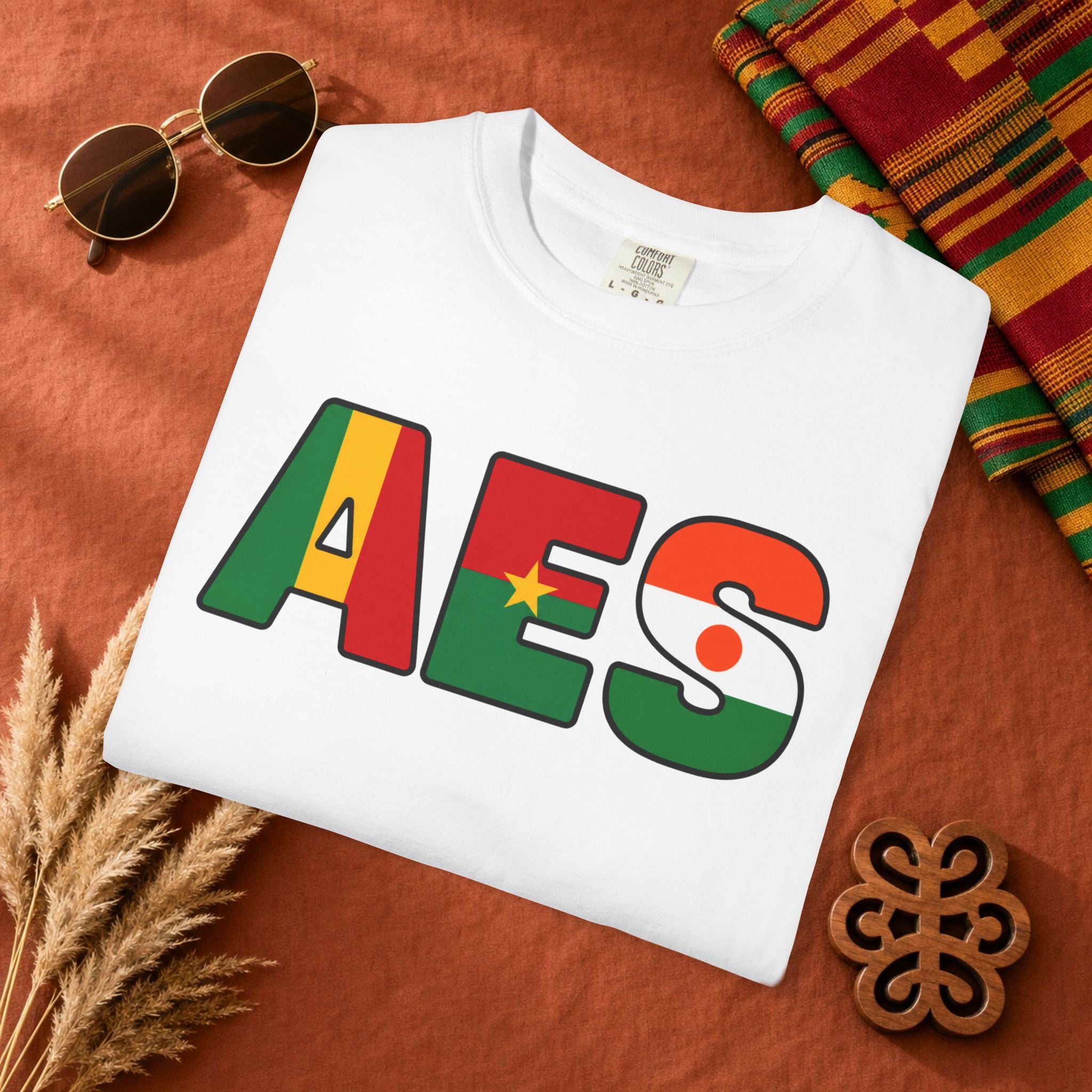 AES AES T-Shirt | Alliance des États du Sahel | Mali Burkina Faso Niger | Pan-African Streetwear