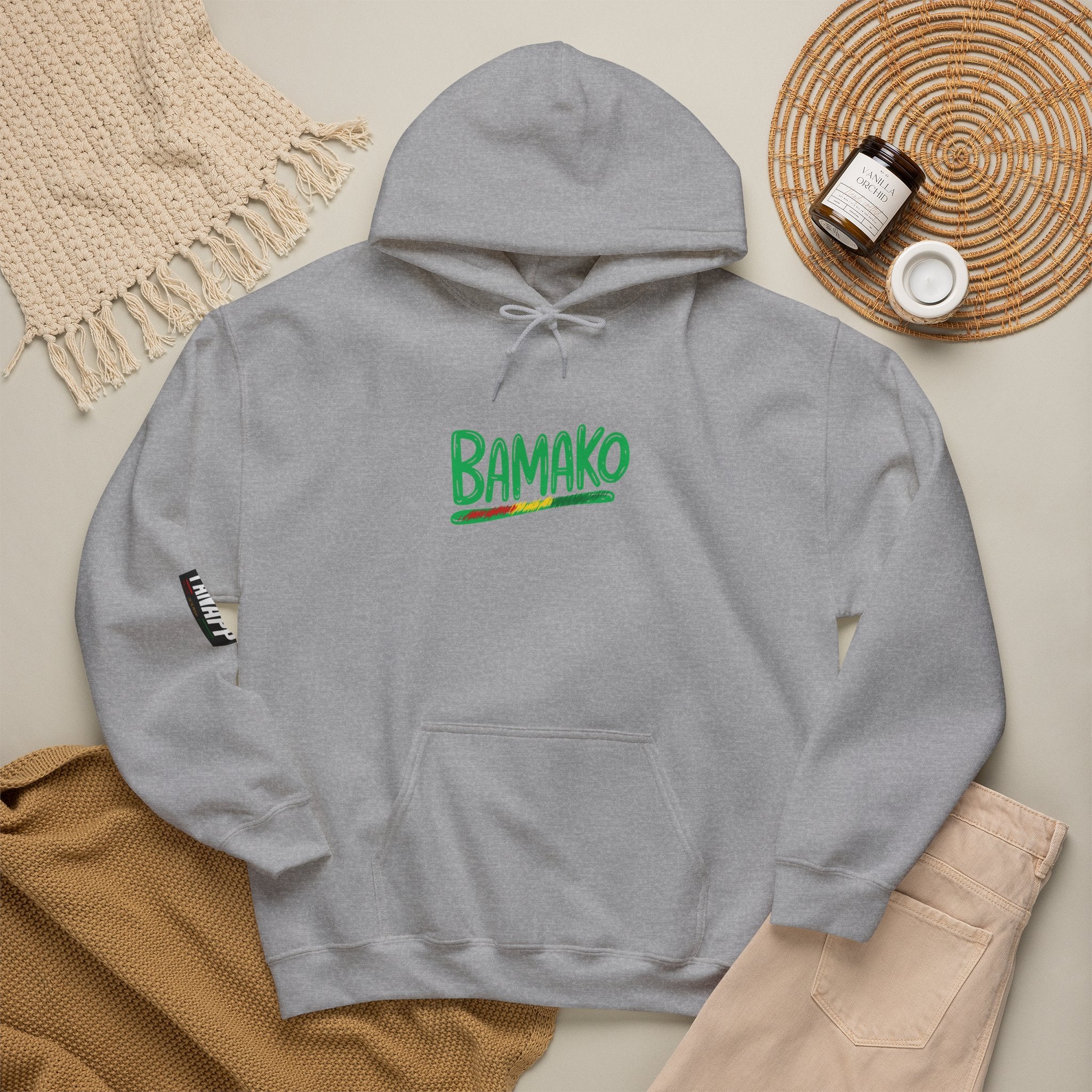 Bamako Graphic Hoodie — Stylish West African City Name Pullover