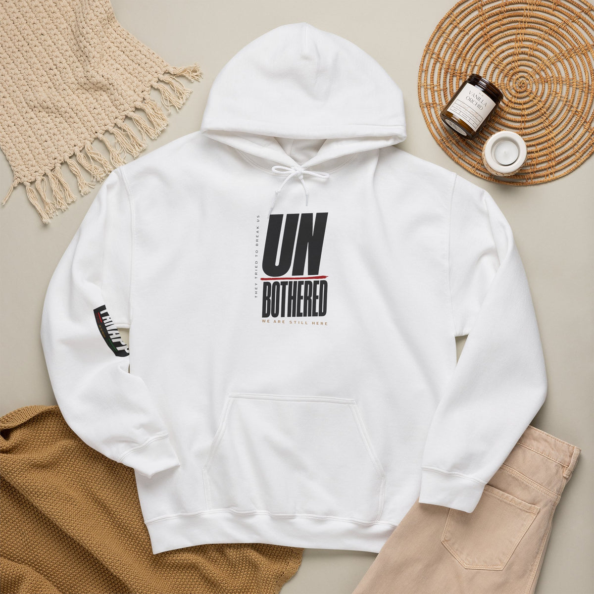 UNBothered Hoodie — Minimal Statement Graphic Hooded Sweatshirt