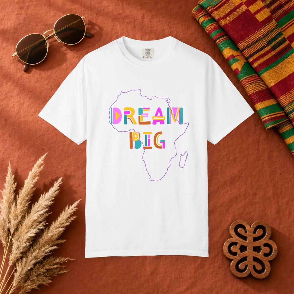 Africa Drem Big Unisex Garment-Dyed T-shirt