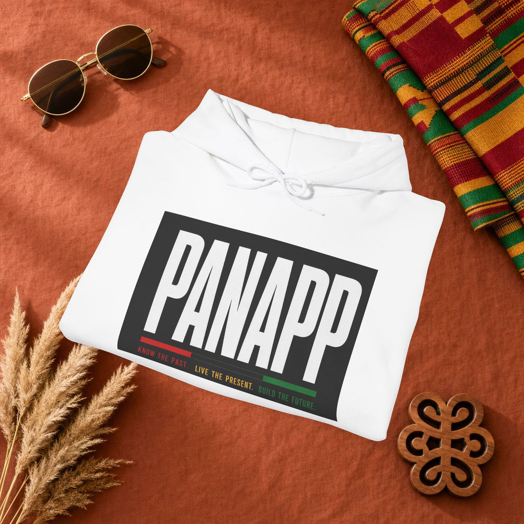 PANAPP Graphic Hoodie — Pan-African Apparel Pullover with Sleeve Logo