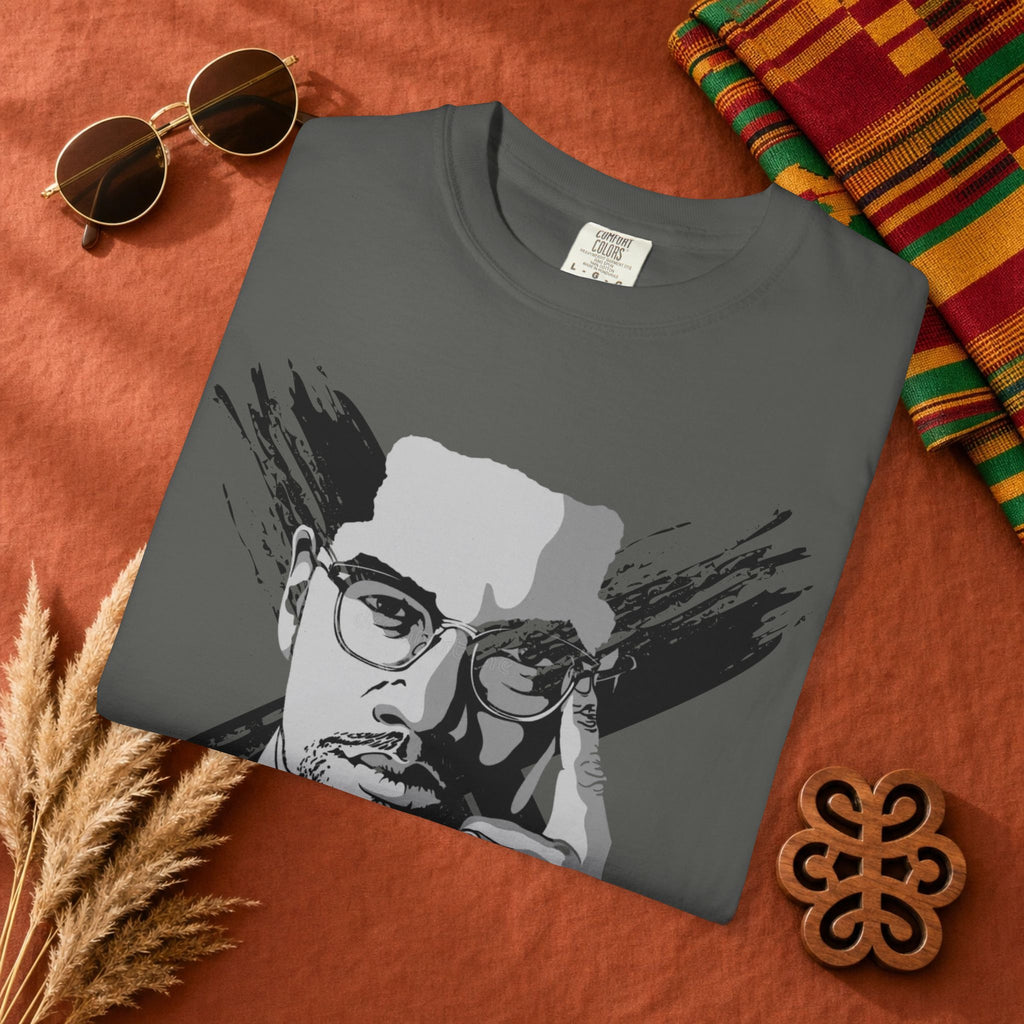 Portrait Graphic T-Shirt — Vintage Monochrome Artist Face Tee