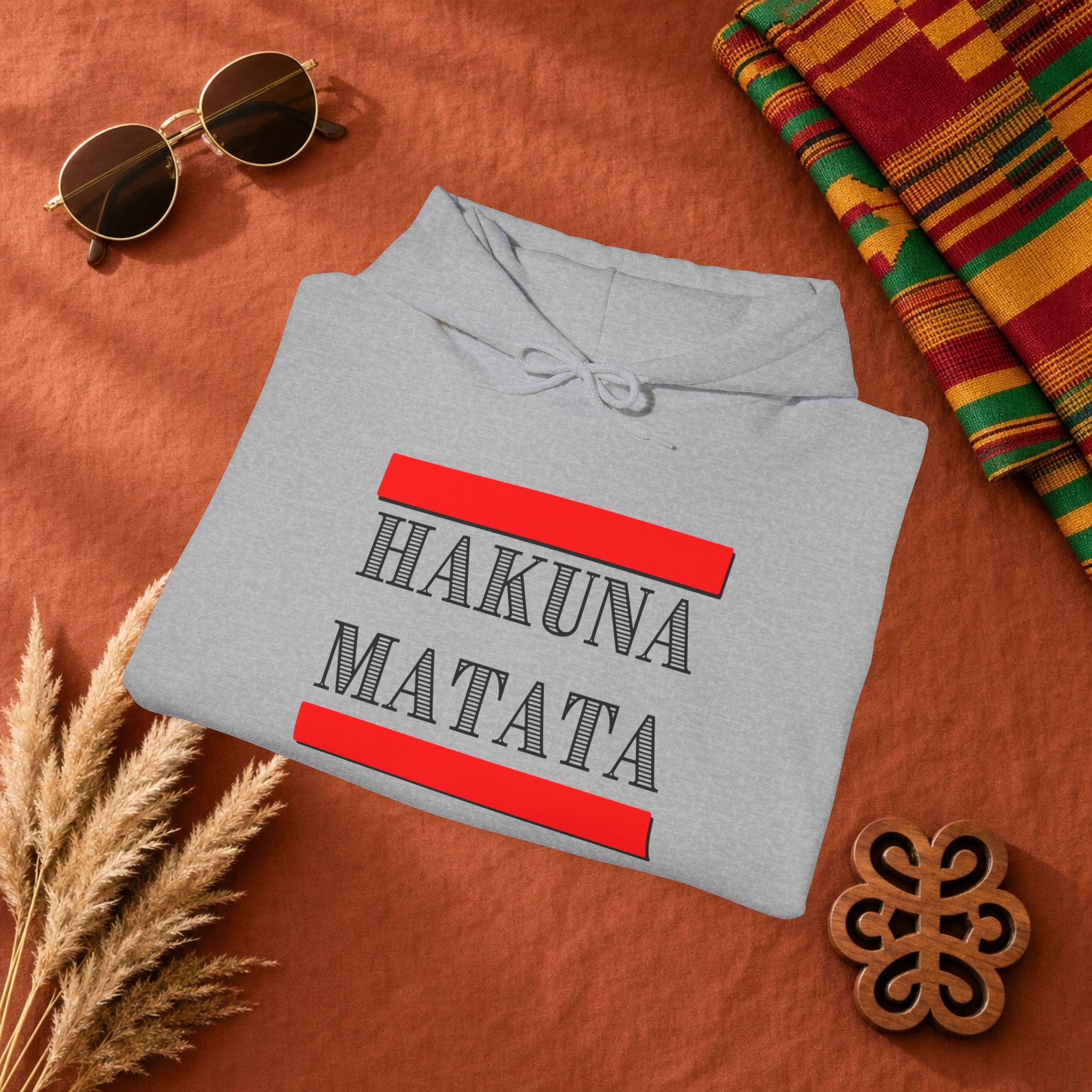Hakuna Matata Hoodie — Relaxed Quote Hooded Sweatshirt