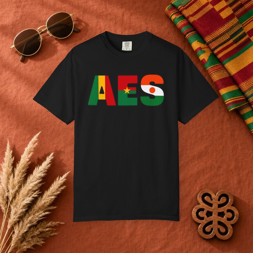 AES AES T-Shirt | Alliance des États du Sahel | Mali Burkina Faso Niger | Pan-African Streetwear