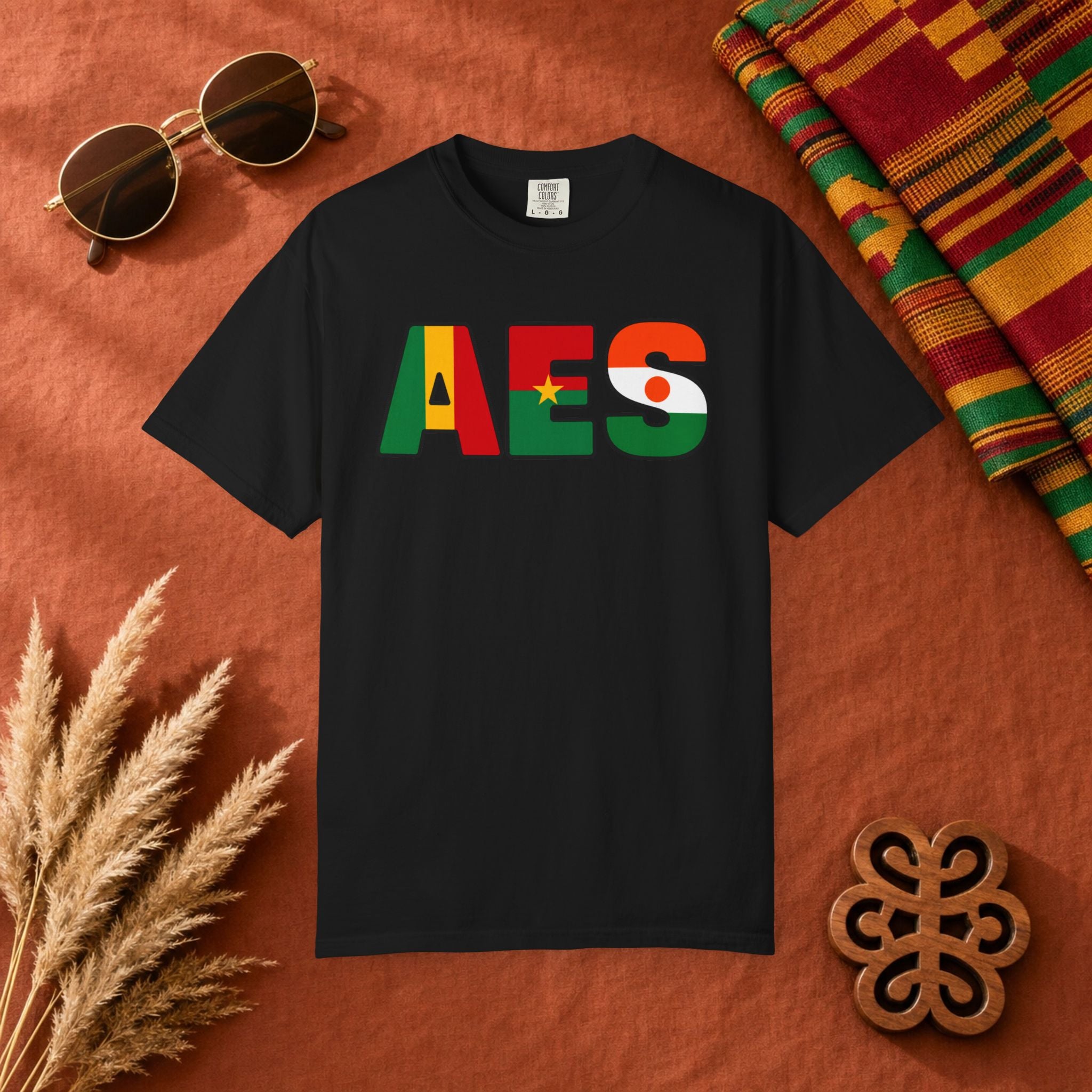 AES AES T-Shirt | Alliance des États du Sahel | Mali Burkina Faso Niger | Pan-African Streetwear