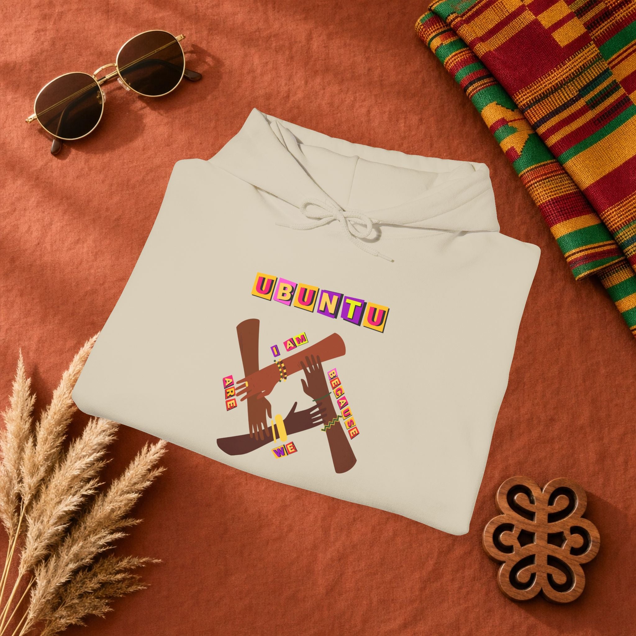 Ubuntu Afrobeat Hoodie — African Cultural Graphic Pullover