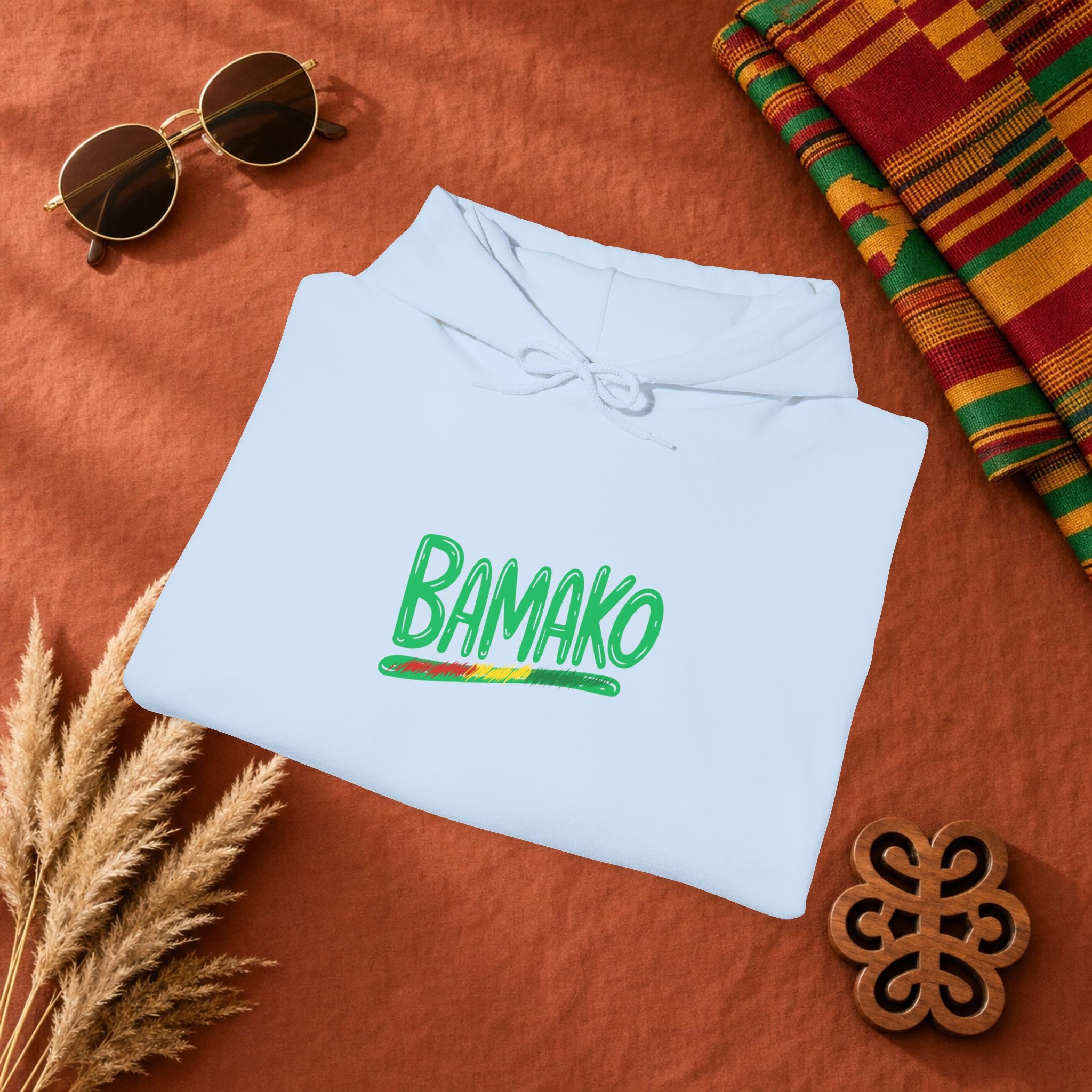 Bamako Graphic Hoodie — Stylish West African City Name Pullover