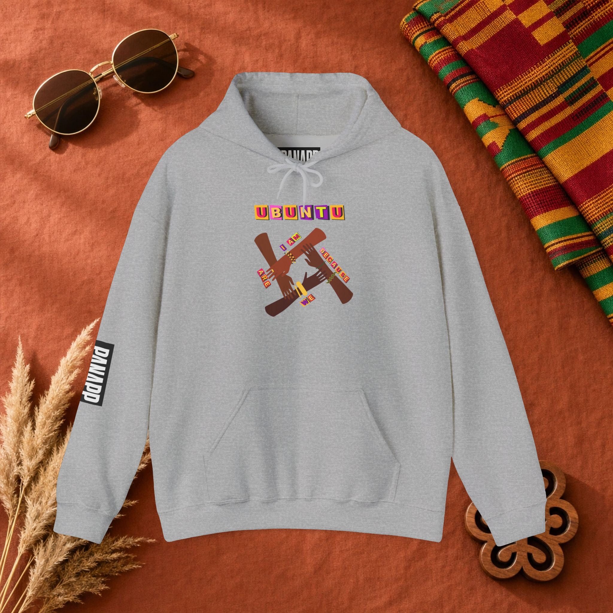Ubuntu Afrobeat Hoodie — African Cultural Graphic Pullover