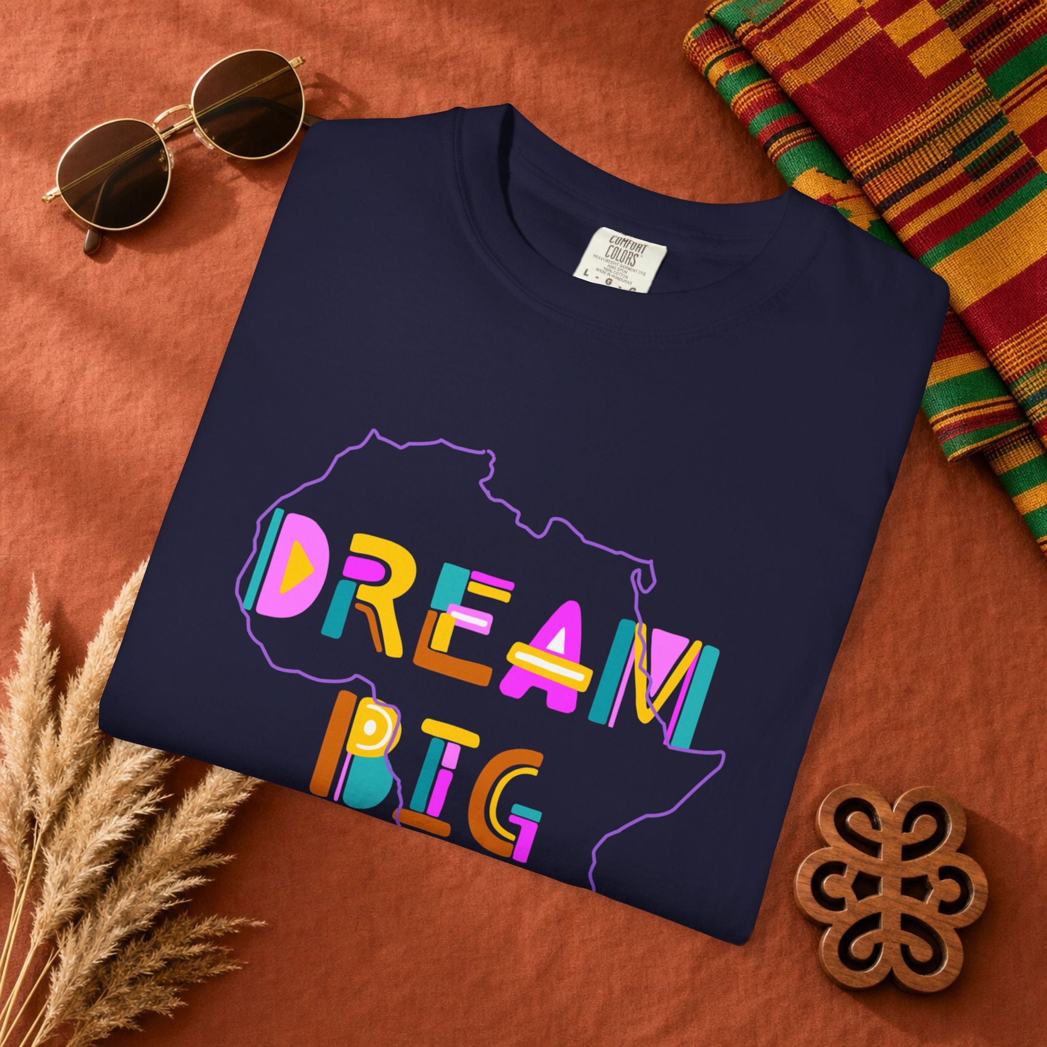 Africa Drem Big Unisex Garment-Dyed T-shirt