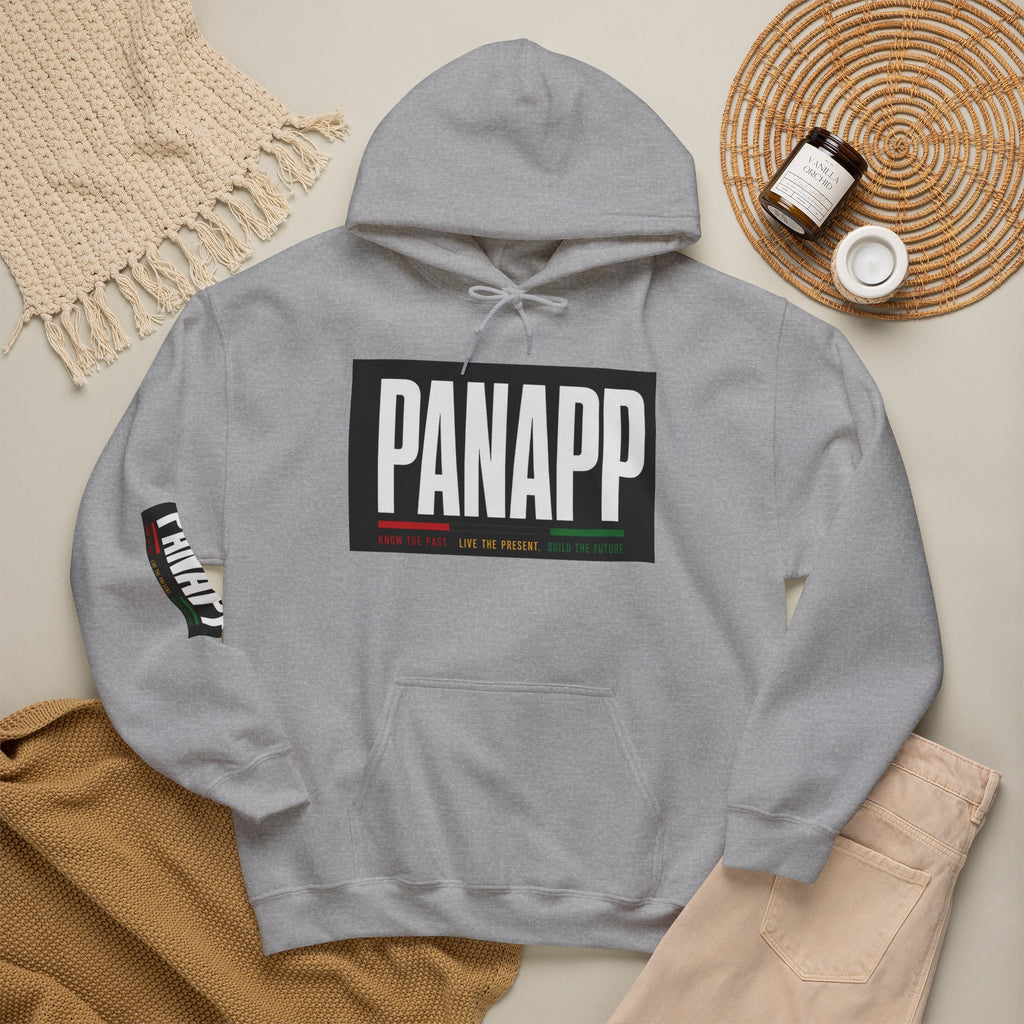 PANAPP Graphic Hoodie — Pan-African Apparel Pullover with Sleeve Logo