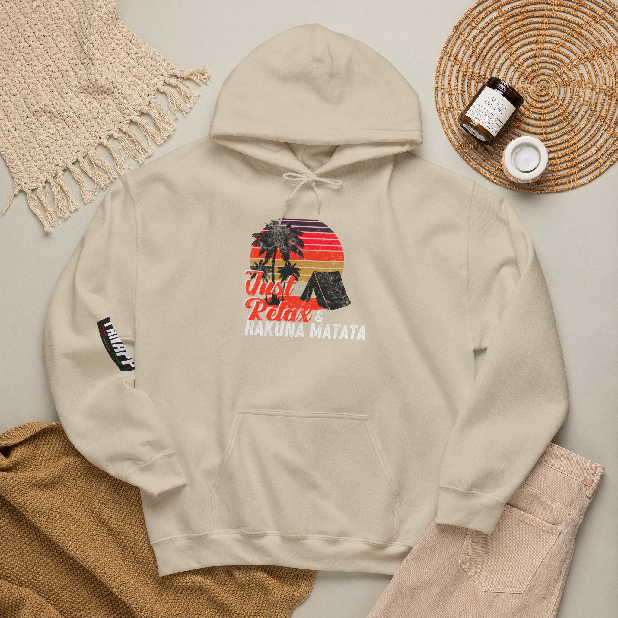 Hakuna Matata Hoodie – Just Relax Sunset Lion Graphic Hoodie