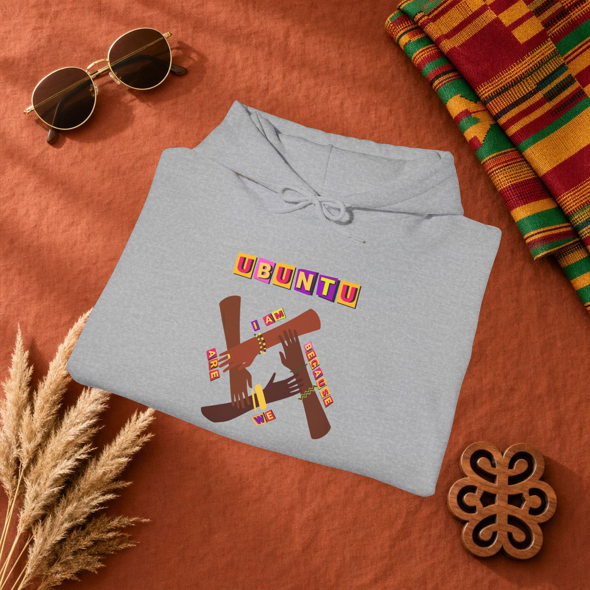Ubuntu Afrobeat Hoodie — African Cultural Graphic Pullover