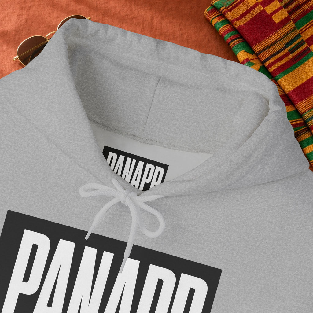 PANAPP Graphic Hoodie — Pan-African Apparel Pullover with Sleeve Logo