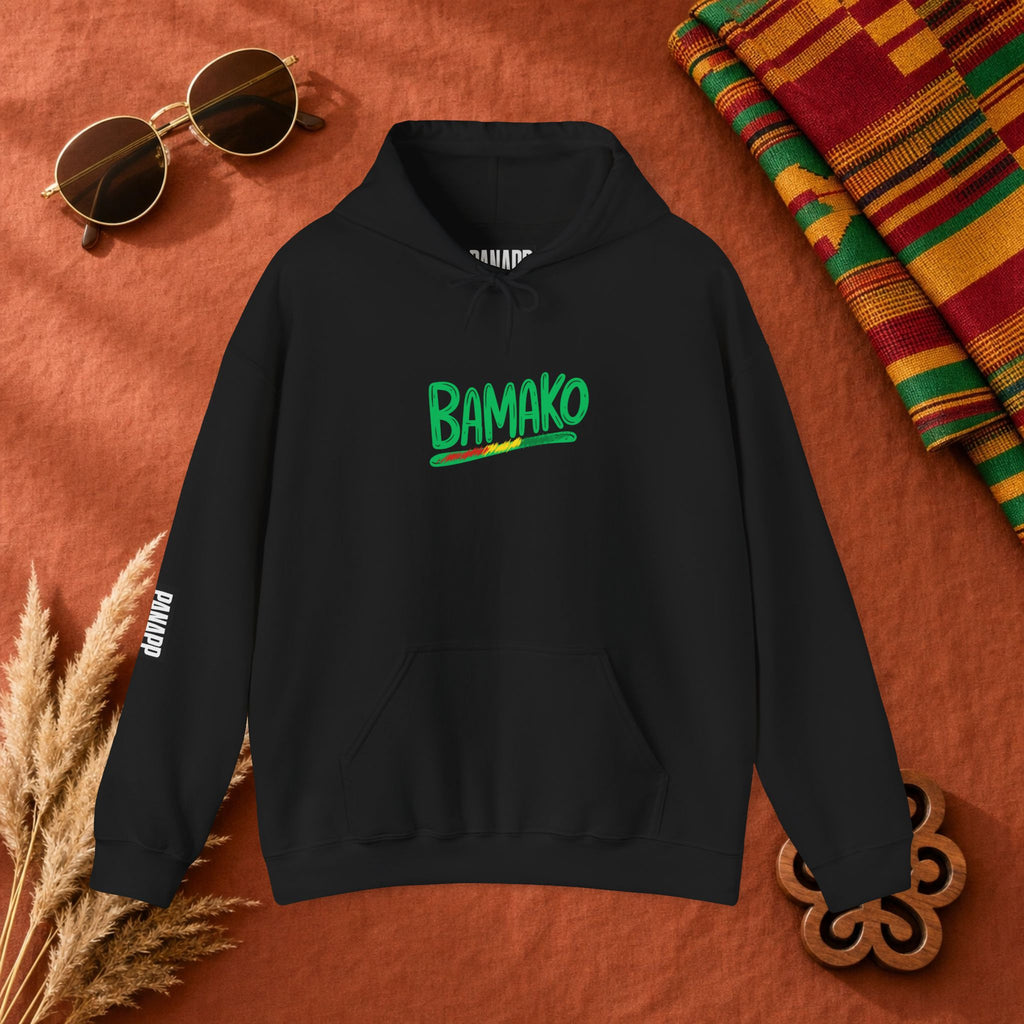 Bamako Graphic Hoodie — Stylish West African City Name Pullover