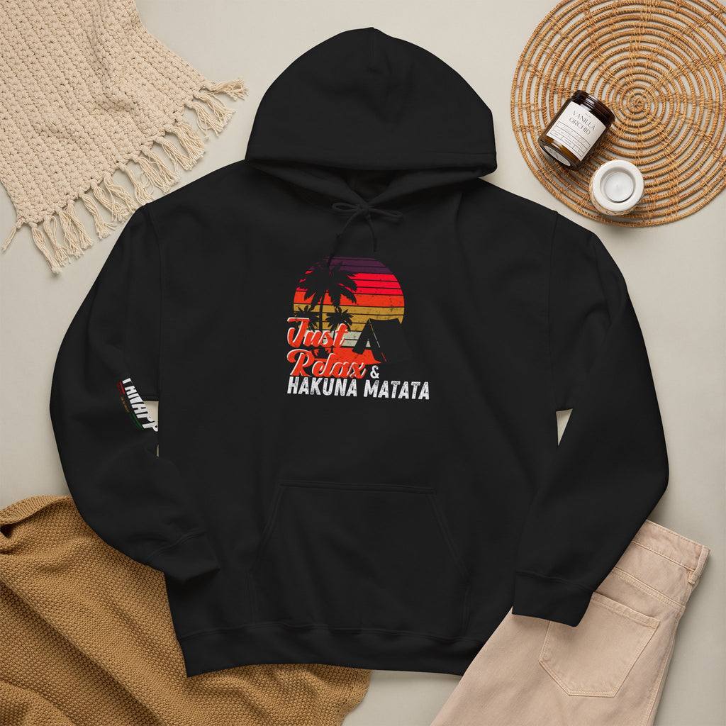 Hakuna Matata Hoodie – Just Relax Sunset Lion Graphic Hoodie