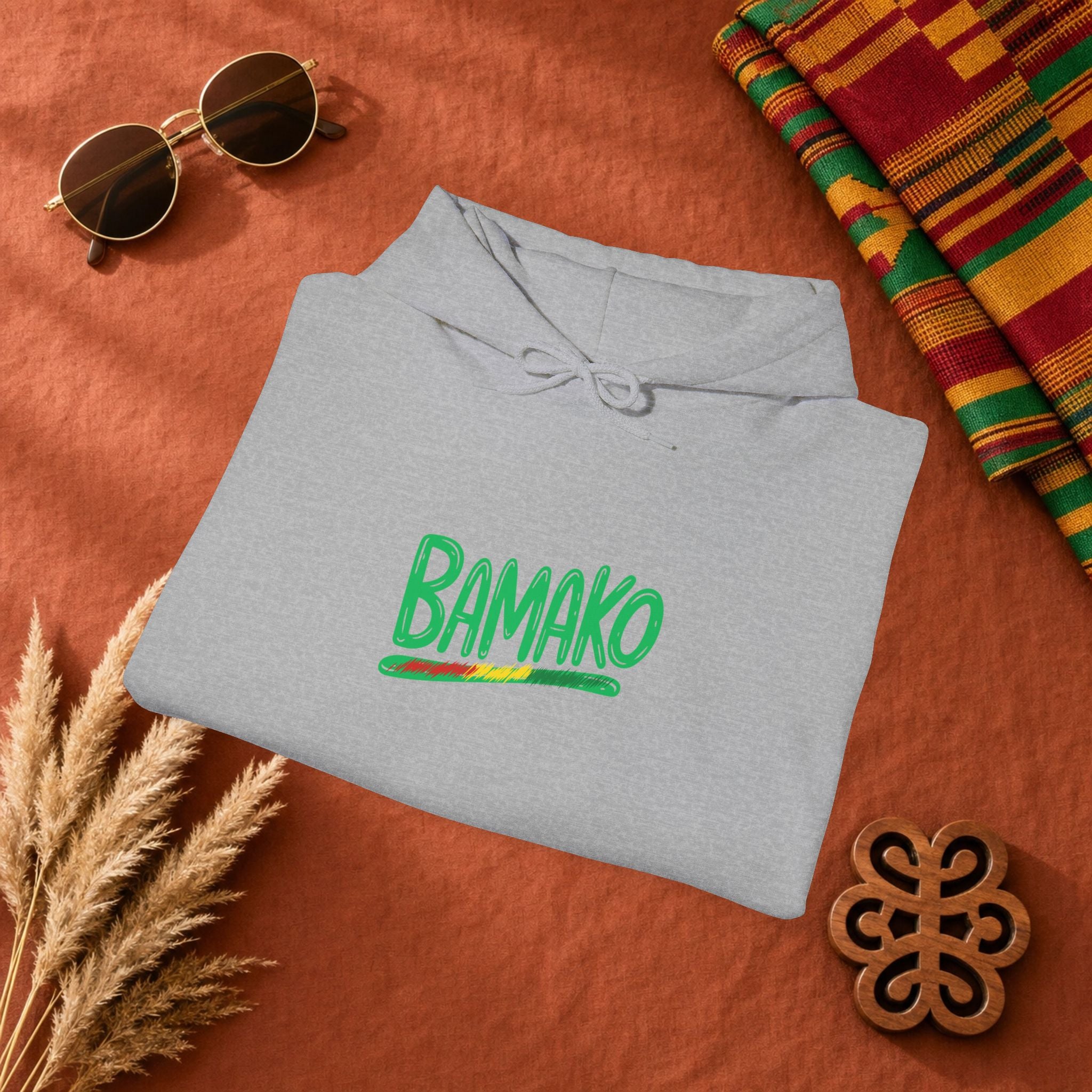 Bamako Graphic Hoodie — Stylish West African City Name Pullover